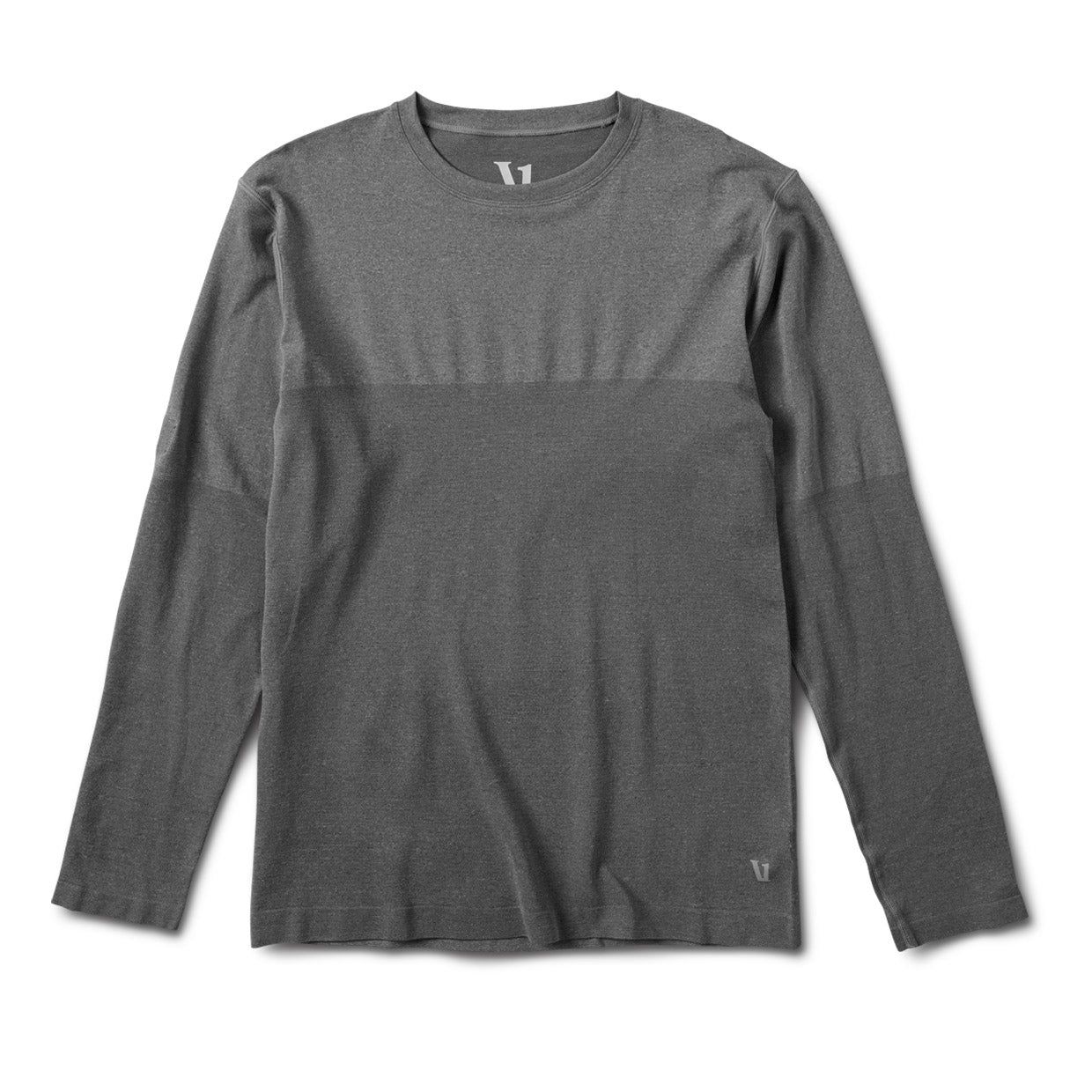 Seamless Long-Sleeve Performance Tee | Heather Grey sold by Vuori