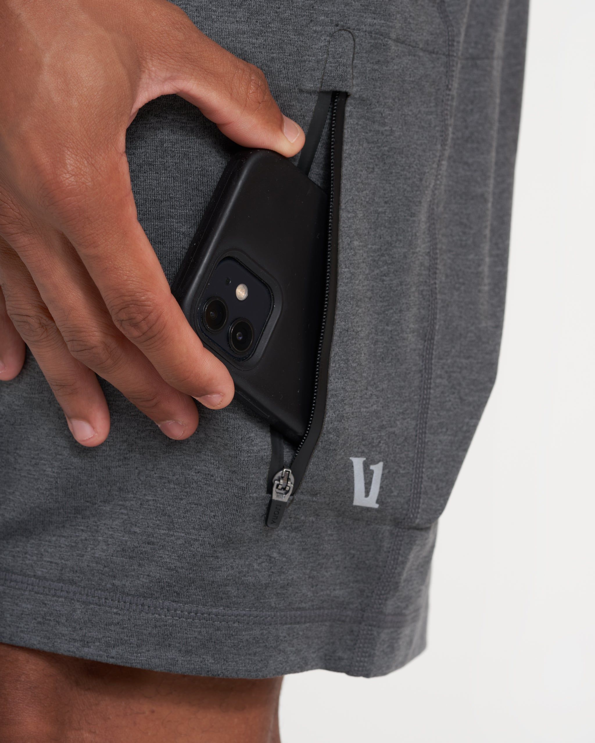 Sunday Performance Short | Charcoal Heather sold by Vuori product image thumbnail 3