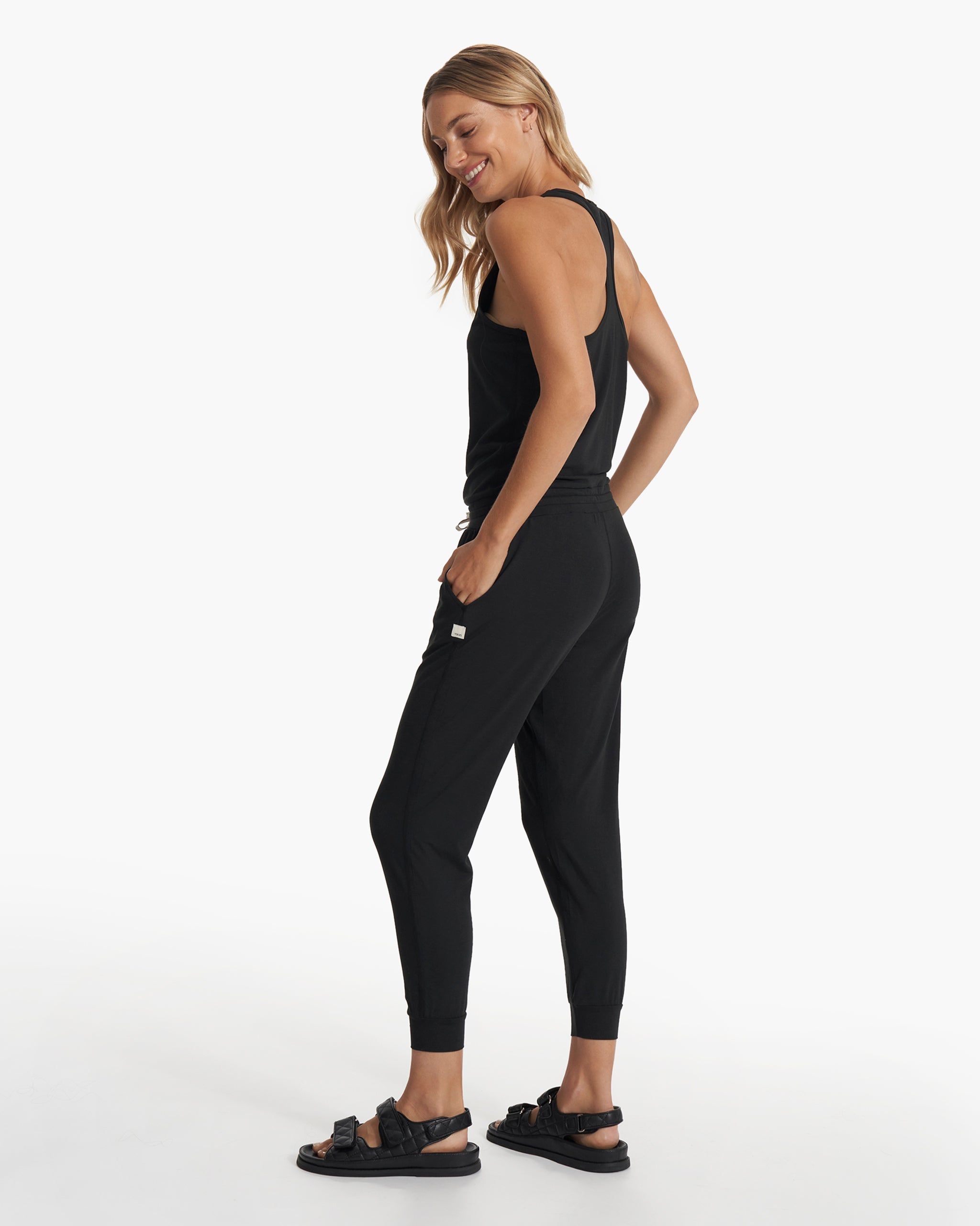 Lux Jumpsuit | Black sold by Vuori product image thumbnail 3