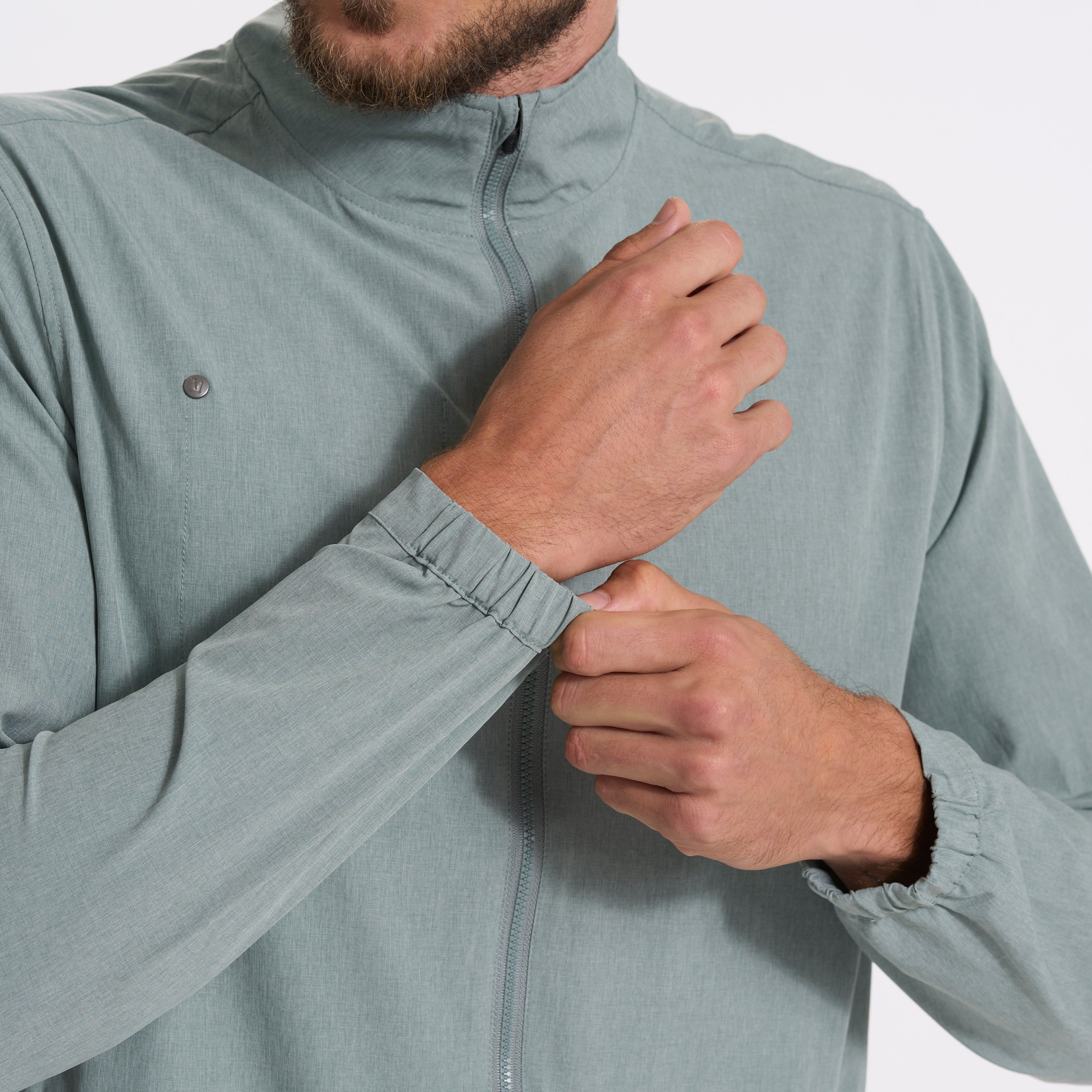 Venture Track Jacket | Stormy Linen Texture sold by Vuori product image thumbnail 3