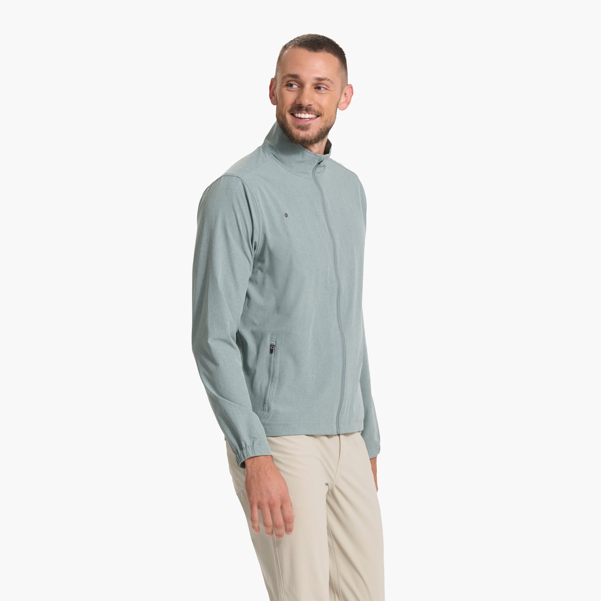 Venture Track Jacket | Stormy Linen Texture sold by Vuori product image thumbnail 4