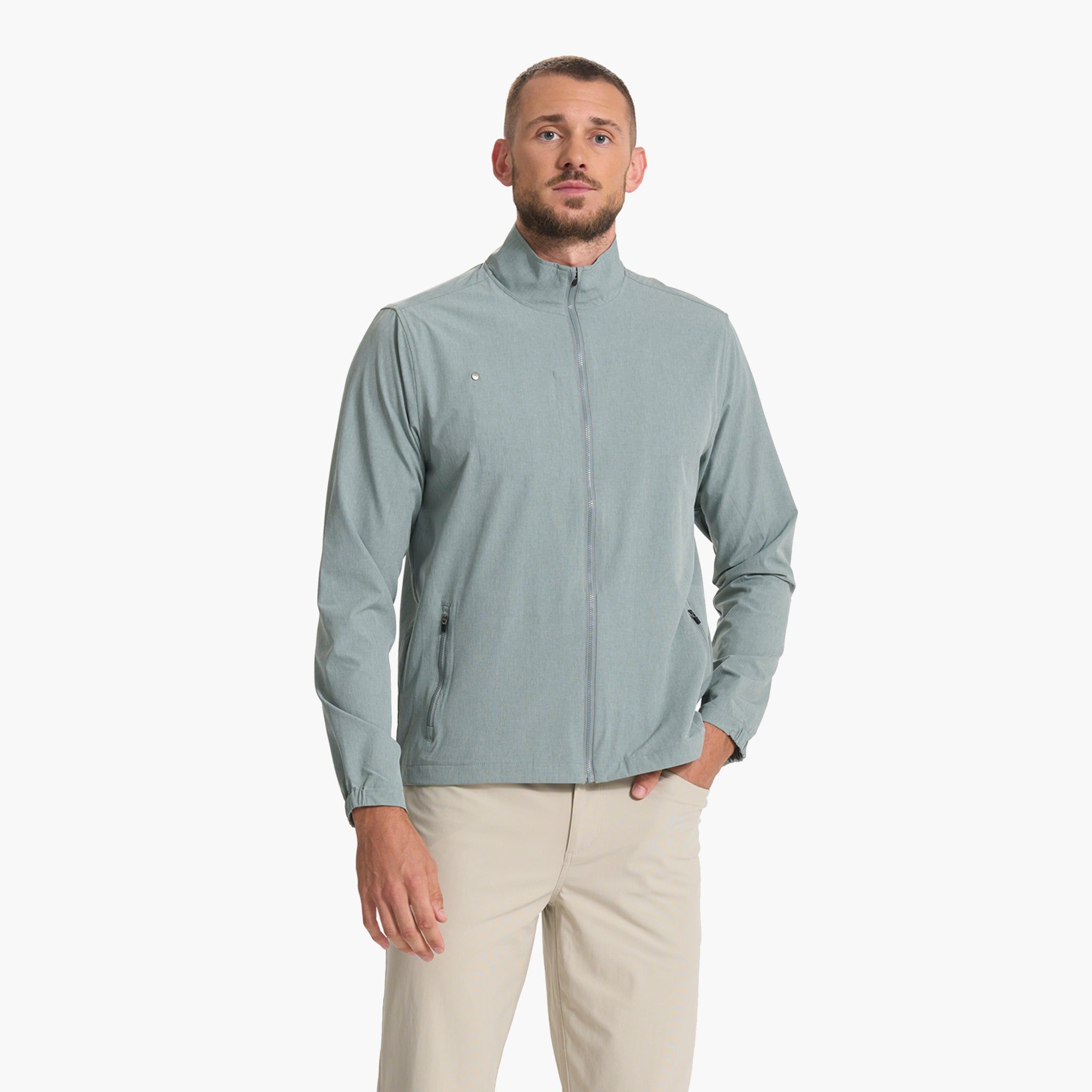 Venture Track Jacket | Stormy Linen Texture sold by Vuori product image thumbnail 2