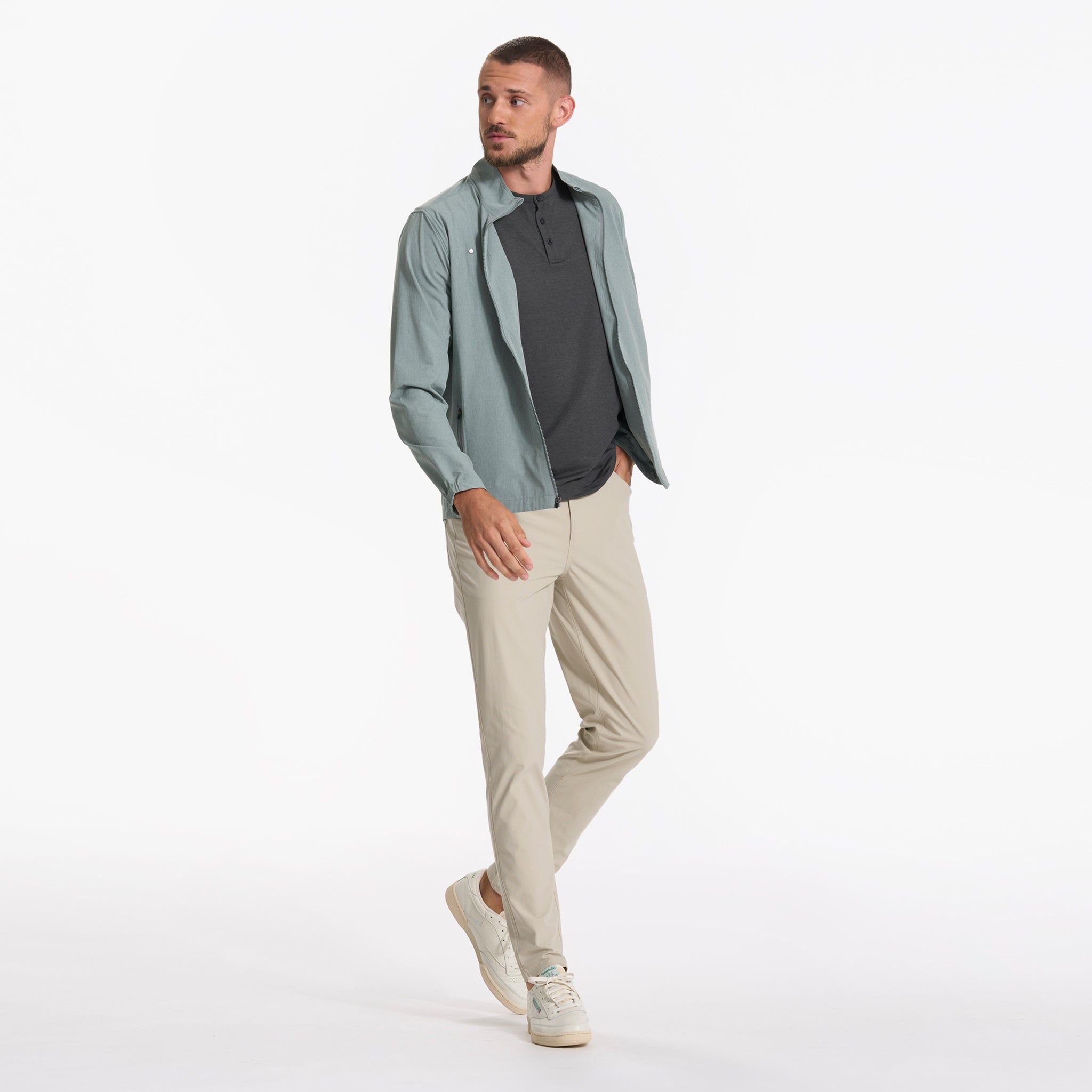 Venture Track Jacket | Stormy Linen Texture sold by Vuori product image thumbnail 6