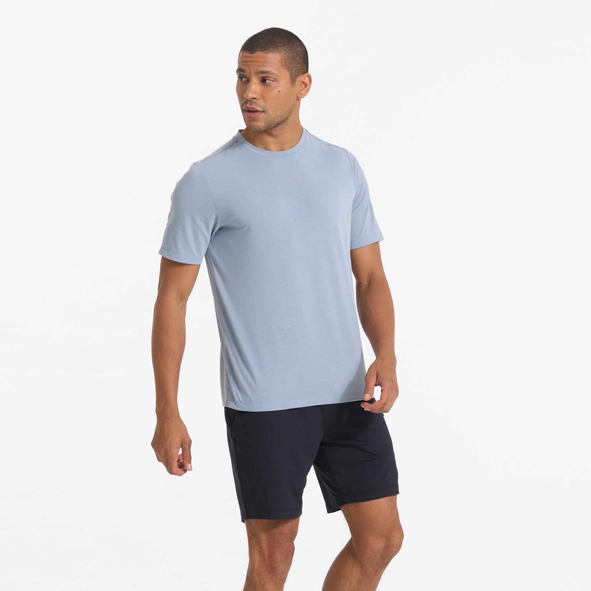 Current Tech Tee | Light Cloud sold by Vuori product image thumbnail 3