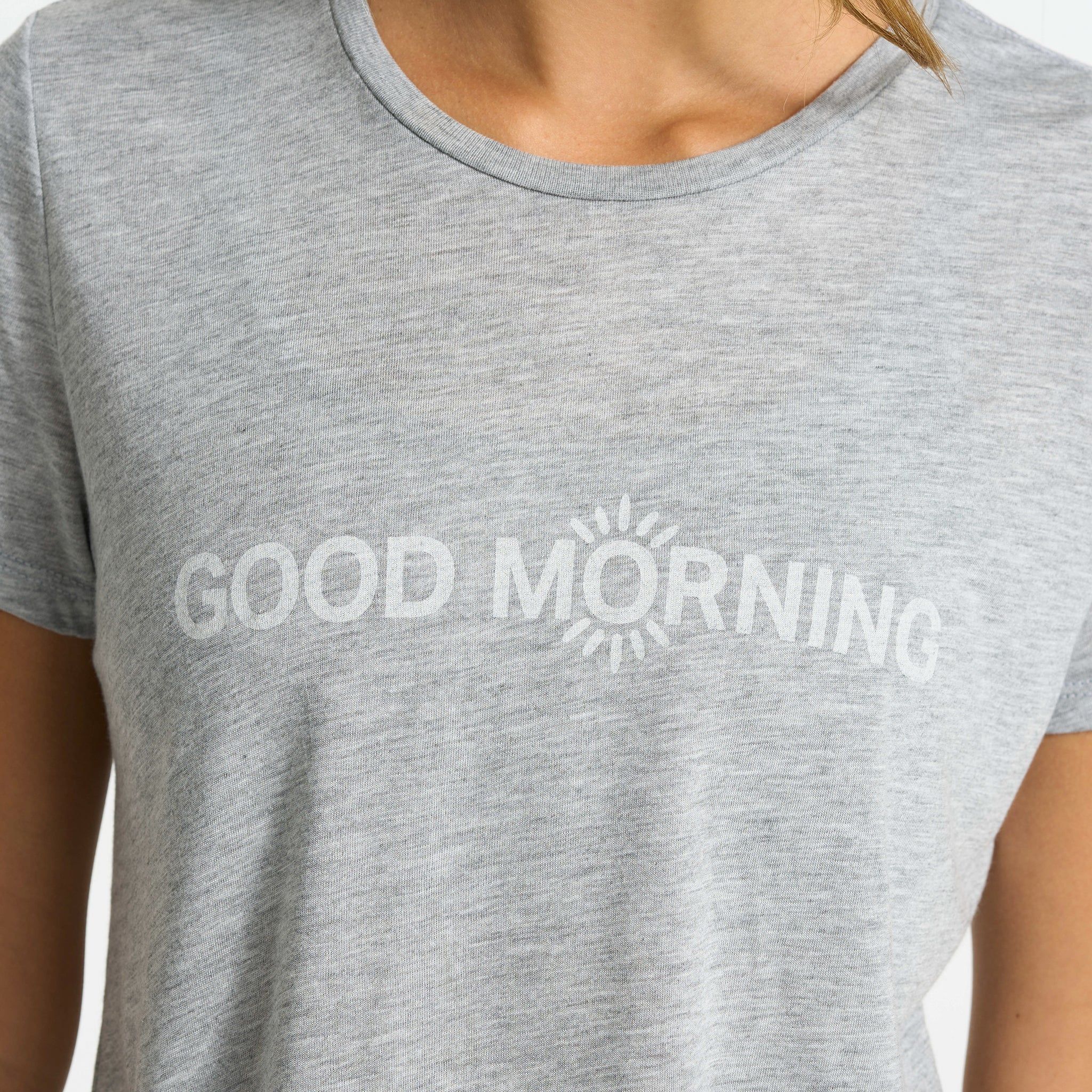 Good Morning Tee | Heather Grey sold by Vuori product image thumbnail 2