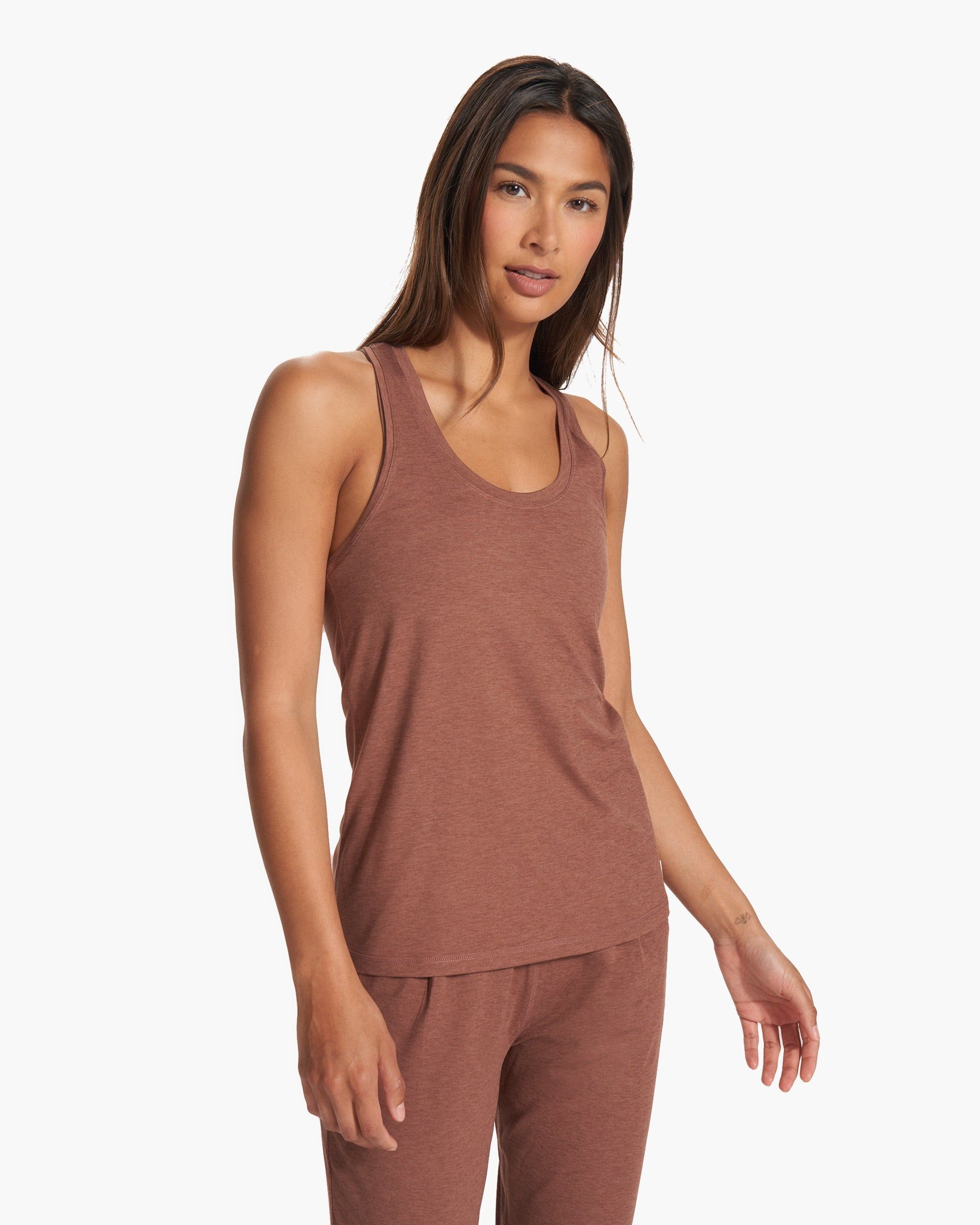 Lux Performance Tank | Hazelnut Heather sold by Vuori product image thumbnail 2