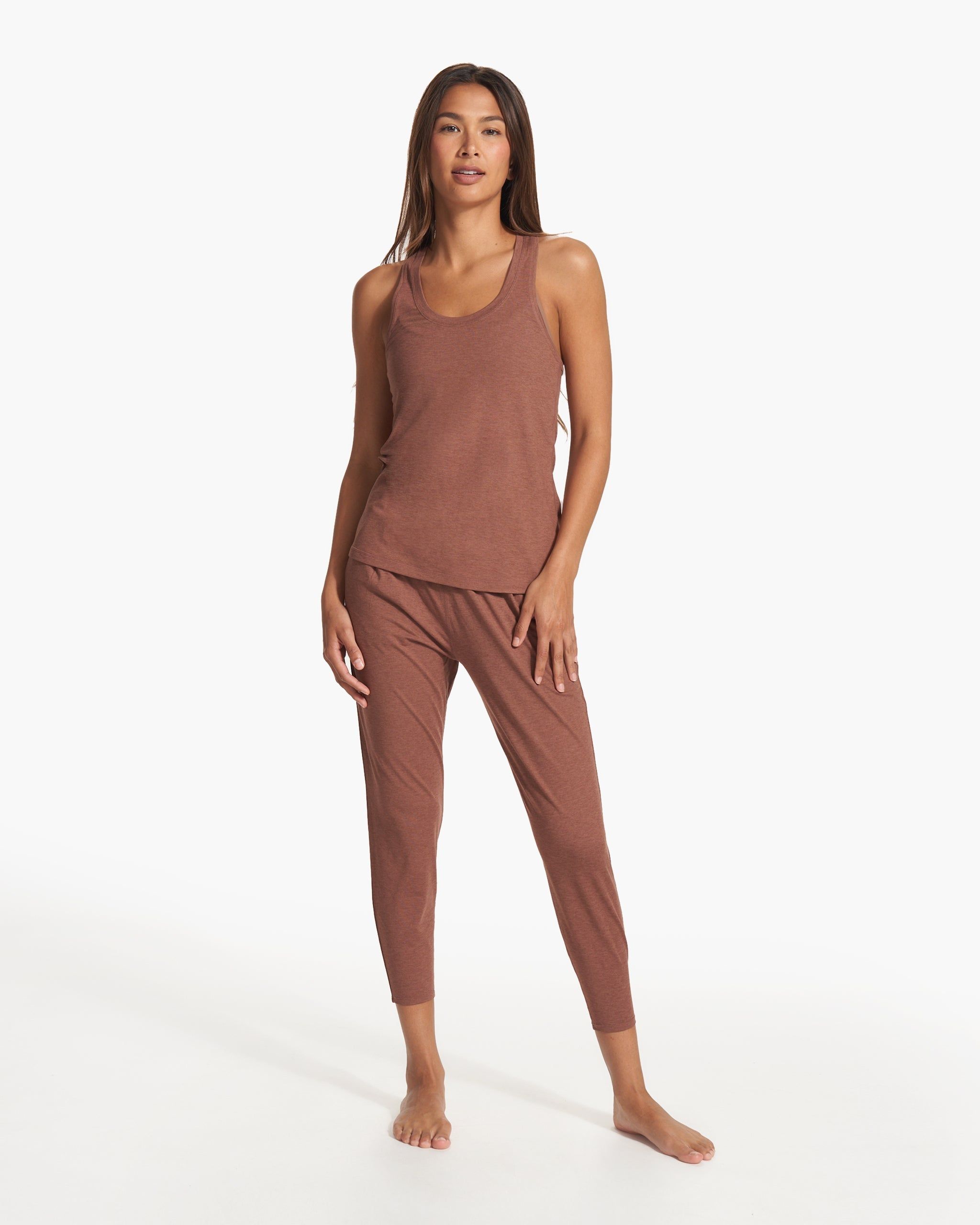 Lux Performance Tank | Hazelnut Heather sold by Vuori product image thumbnail 5