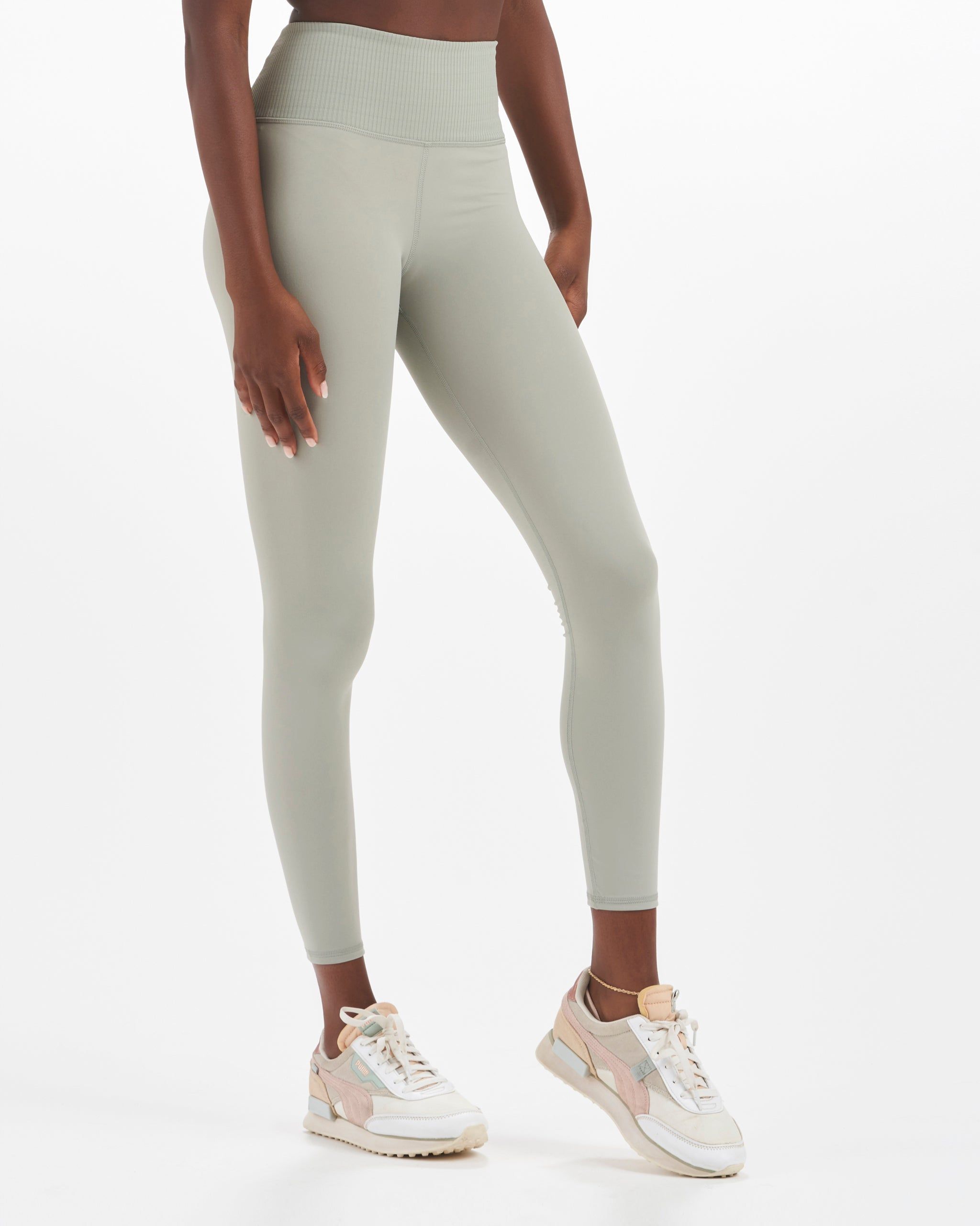 Rib Studio Legging | Eucalyptus sold by Vuori product image thumbnail 2