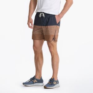 Trail Short | Camel Stripe sold by Vuori