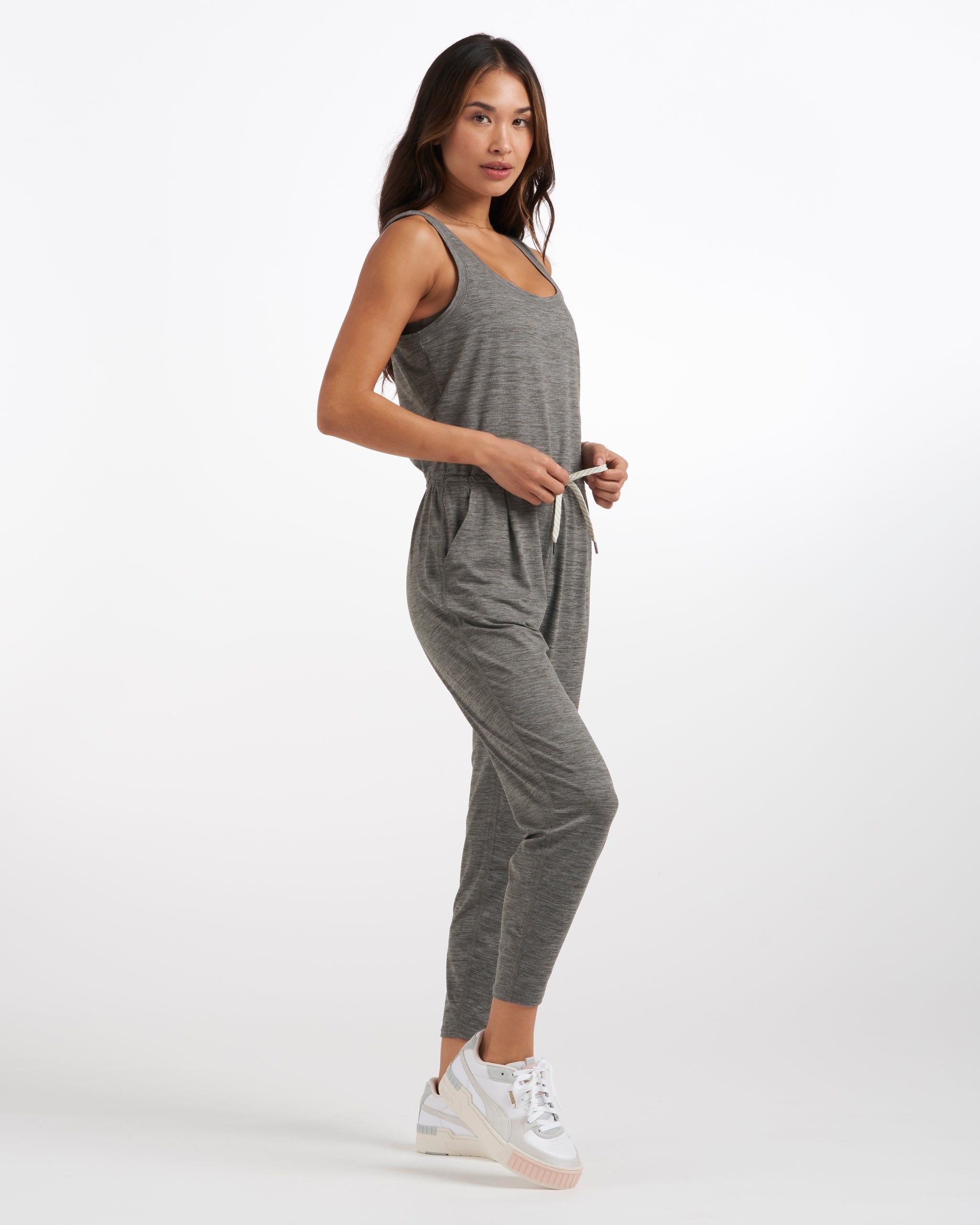 Lux At Ease Jumpsuit | Heather Grey sold by Vuori product image thumbnail 2