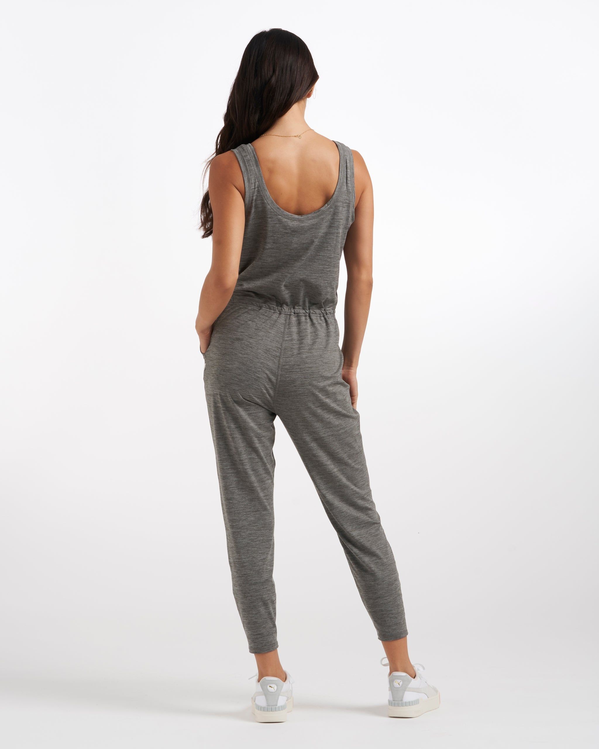 Lux At Ease Jumpsuit | Heather Grey sold by Vuori product image thumbnail 6
