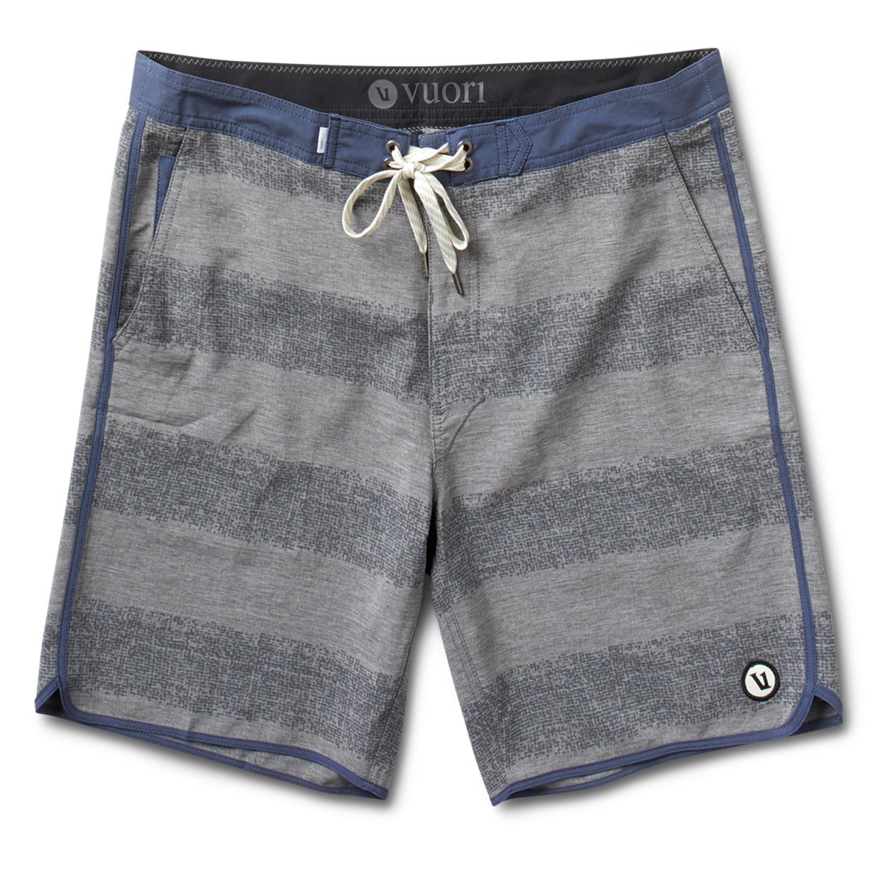 Cruise Boardshort | Grey Texture Stripe sold by Vuori