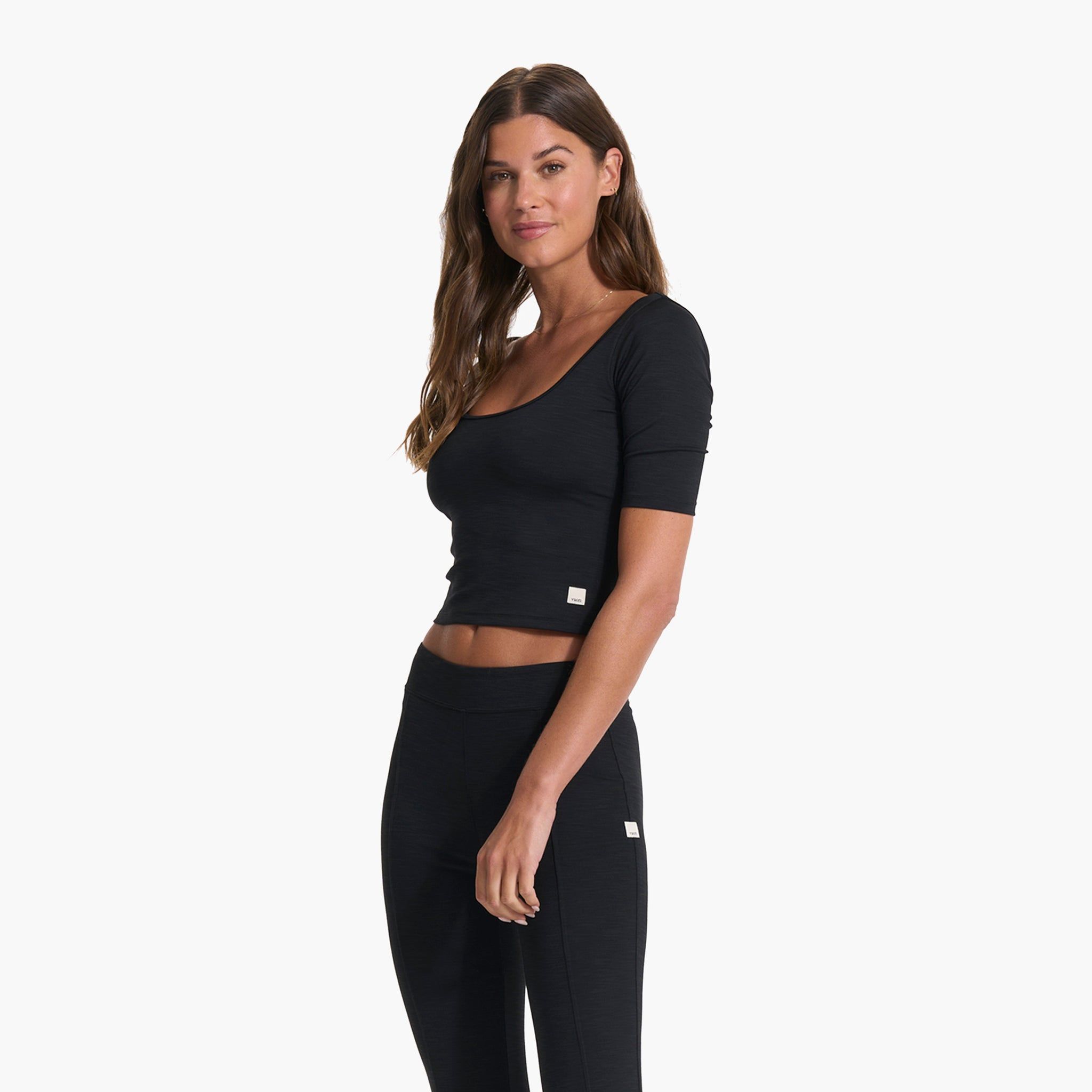 Lux Rib Avant Top | Black sold by Vuori product image thumbnail 2