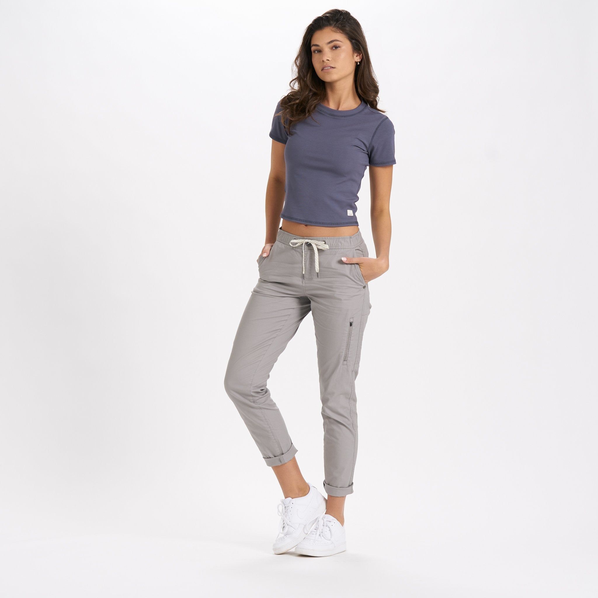 Pose Fitted Tee | Azure sold by Vuori product image thumbnail 4