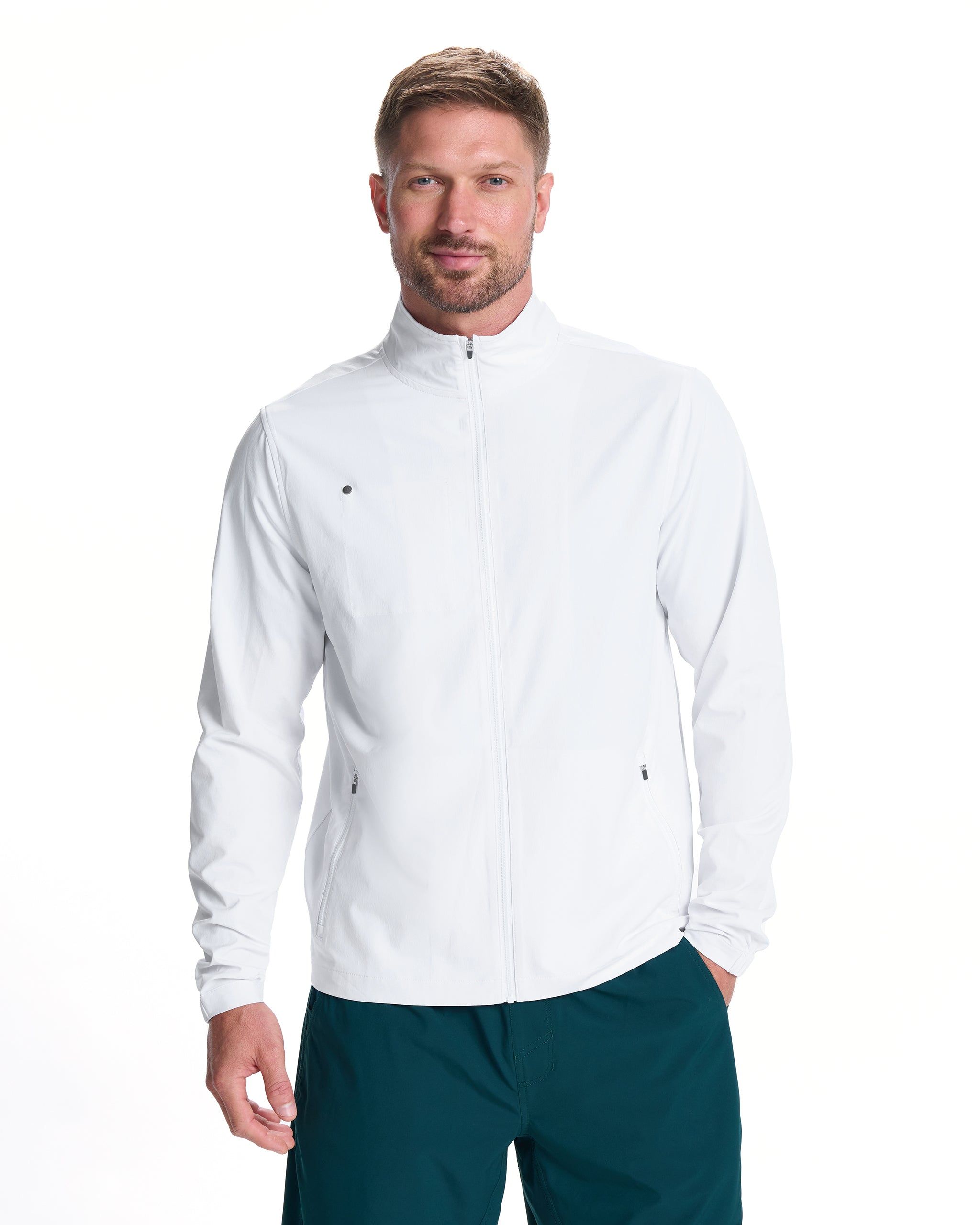 Venture Track Jacket | White sold by Vuori product image thumbnail 2