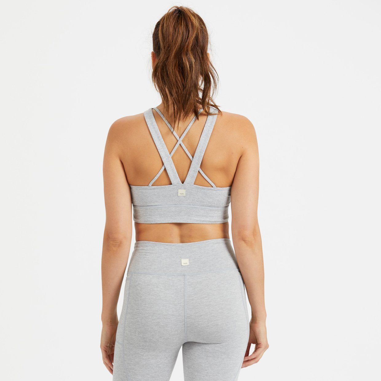 Elevation Bra | Light Heather Grey sold by Vuori