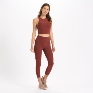 Clean Elevation Legging-Short | Brick Heather sold by Vuori