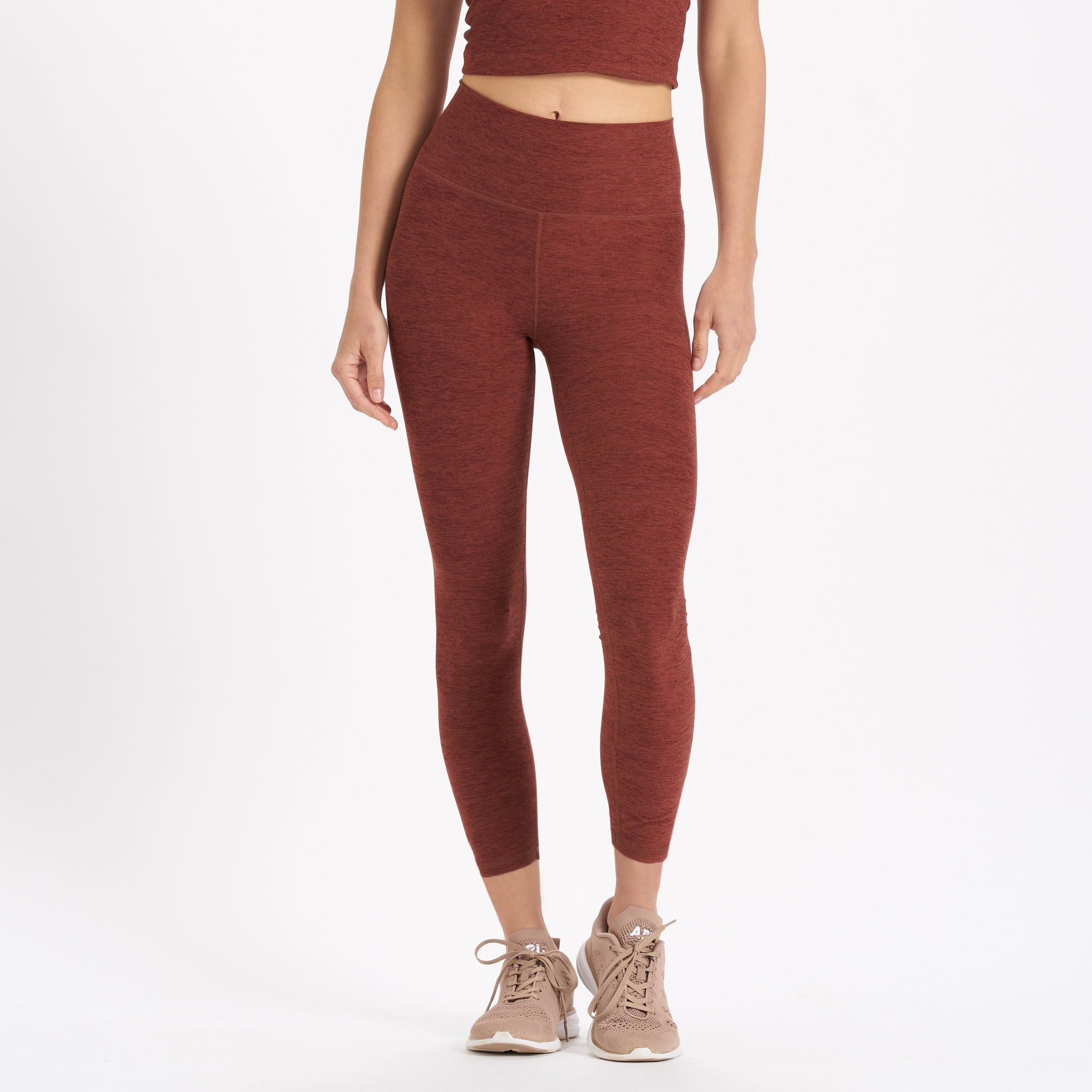 Clean Elevation Legging-Short | Brick Heather sold by Vuori