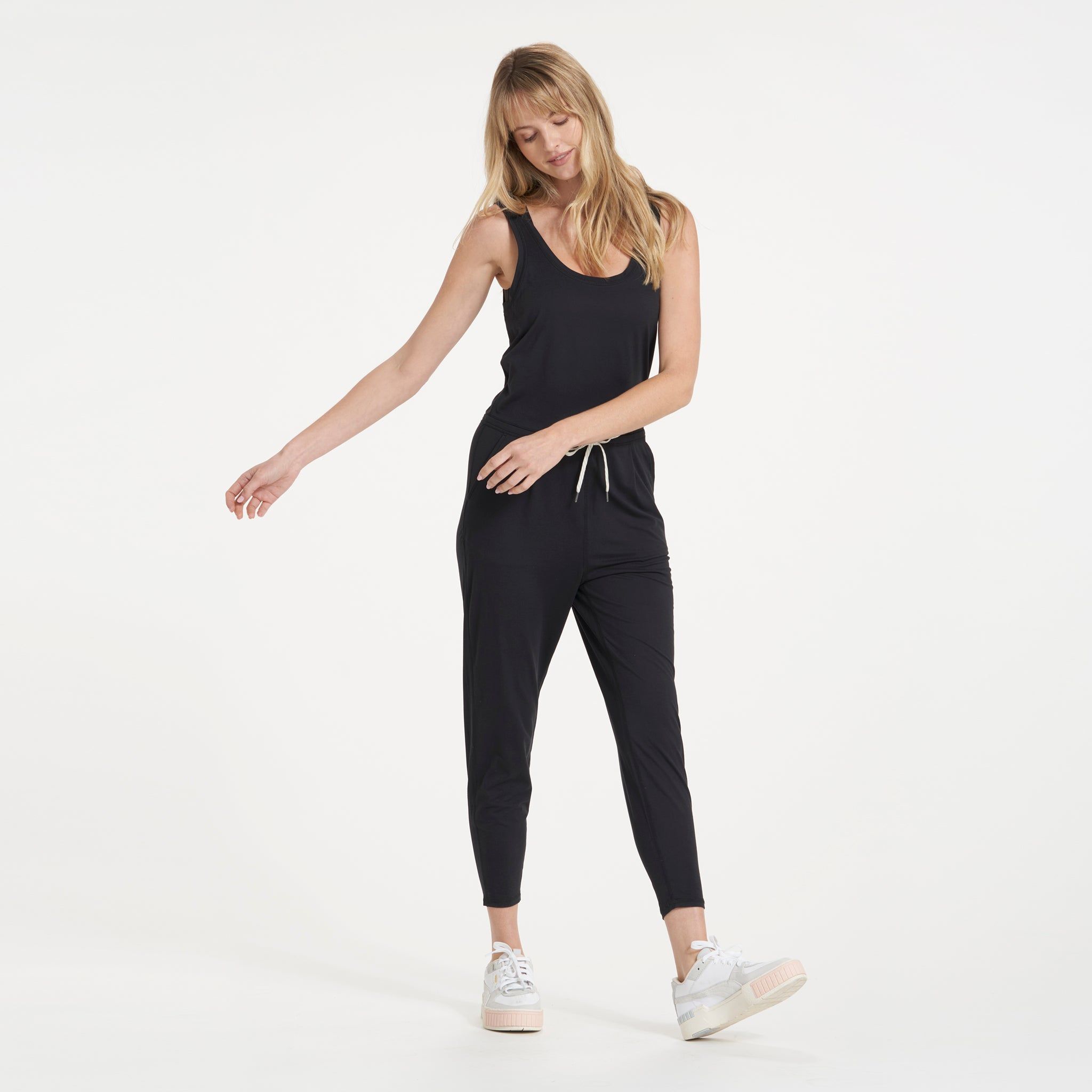 Lux At Ease Jumpsuit | Black sold by Vuori product image thumbnail 6