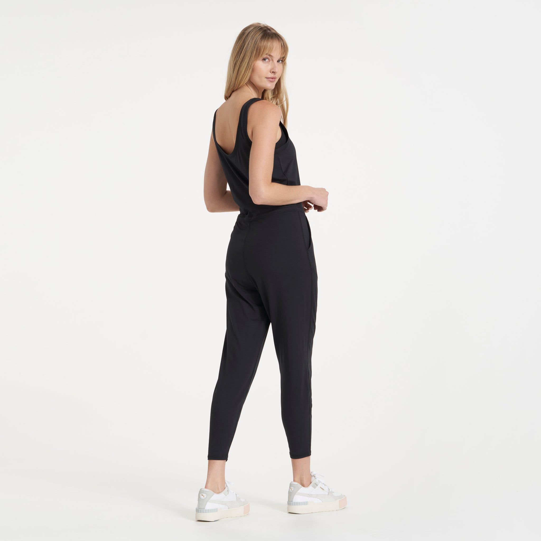 Lux At Ease Jumpsuit | Black sold by Vuori product image thumbnail 4