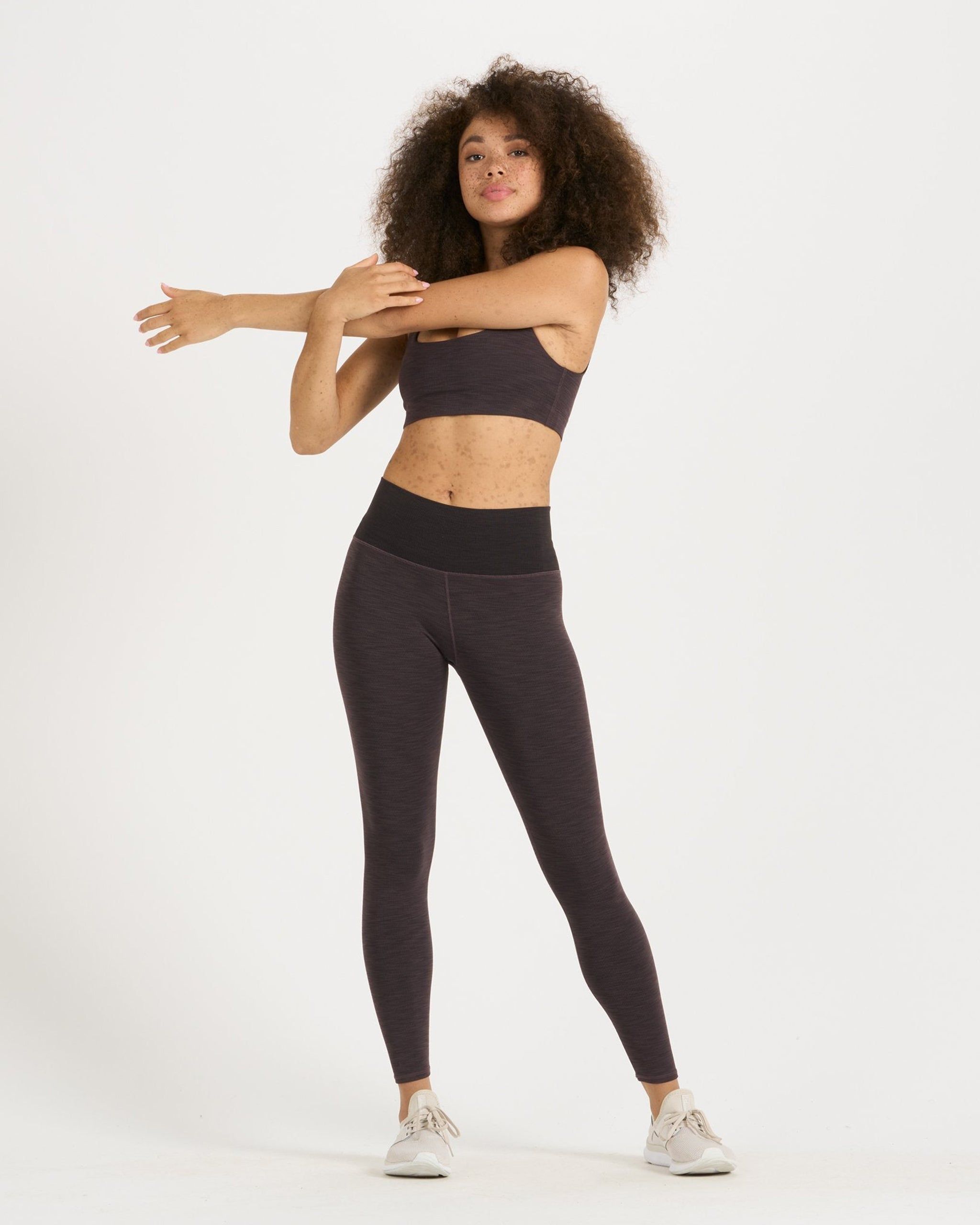 Lux Rib Studio Legging | Quartz Heather sold by Vuori product image thumbnail 3