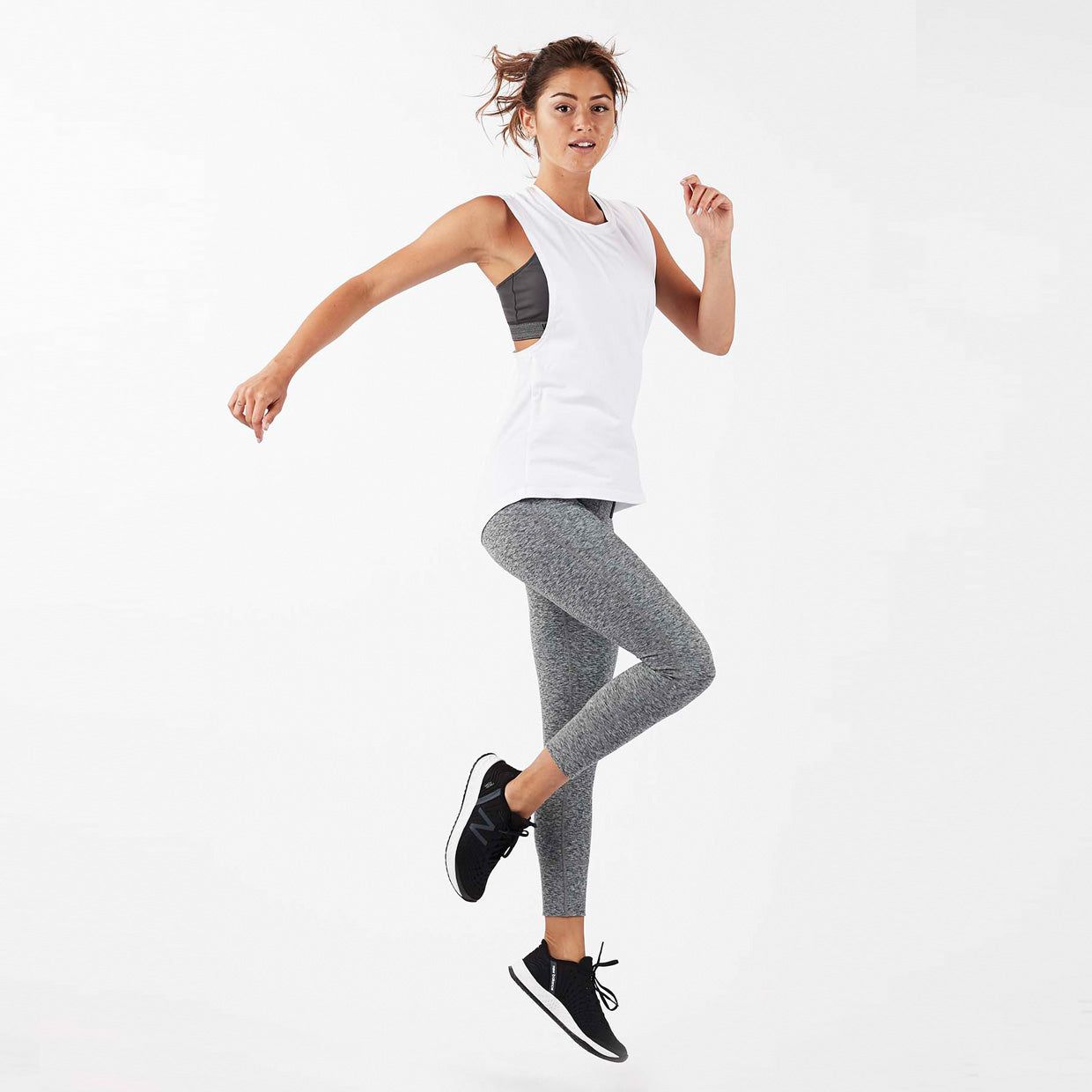 Trinity Tank | Solid White sold by Vuori product image thumbnail 3