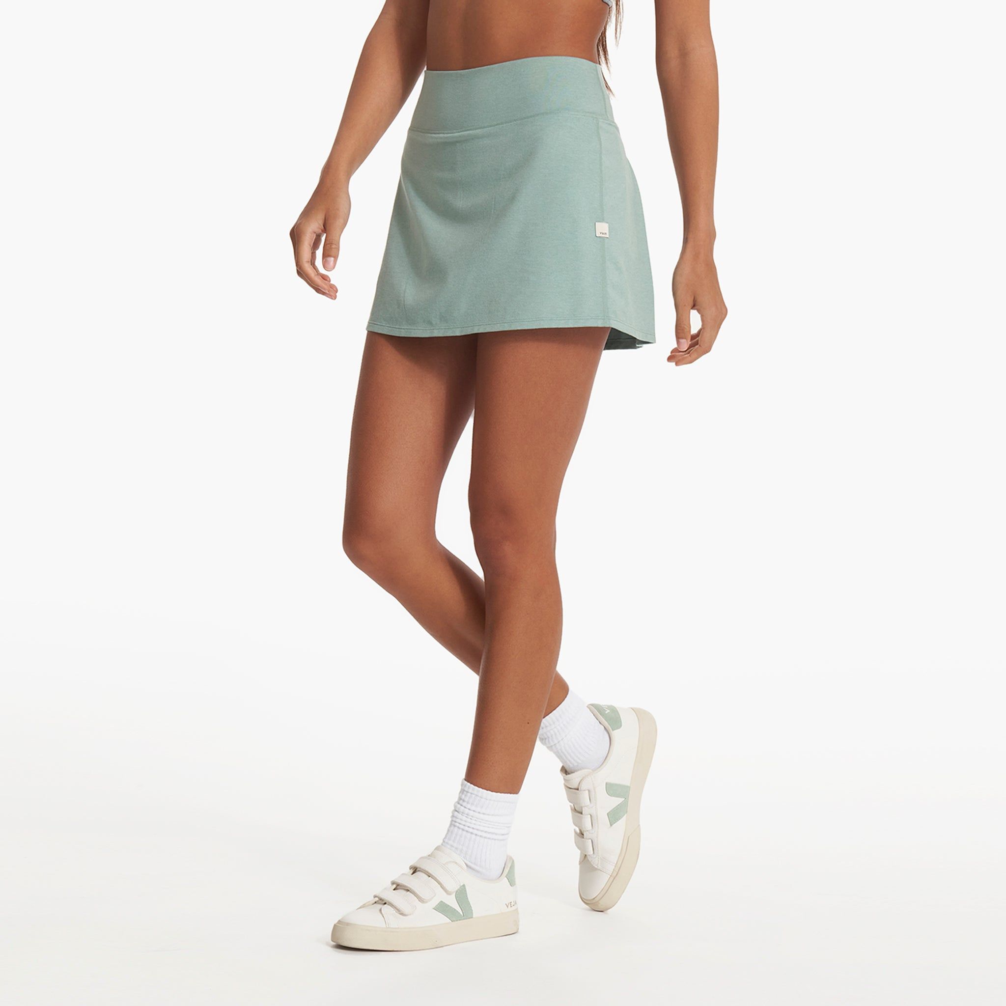 Halo Performance Skirt | Celery Heather sold by Vuori product image thumbnail 2