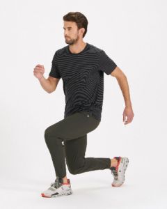 Linear Tech Tee | Black sold by Vuori