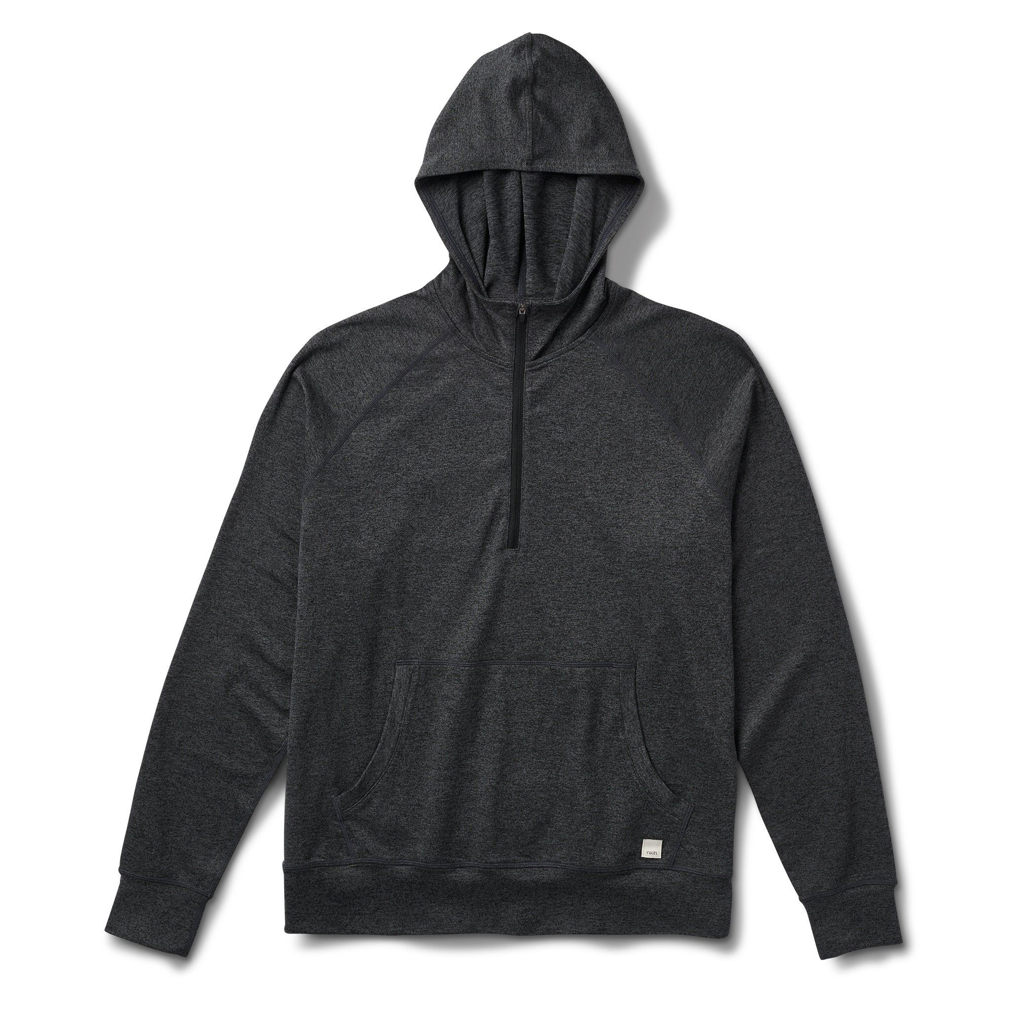 Ponto Performance Half Zip Hoodie | Charcoal Heather sold by Vuori
