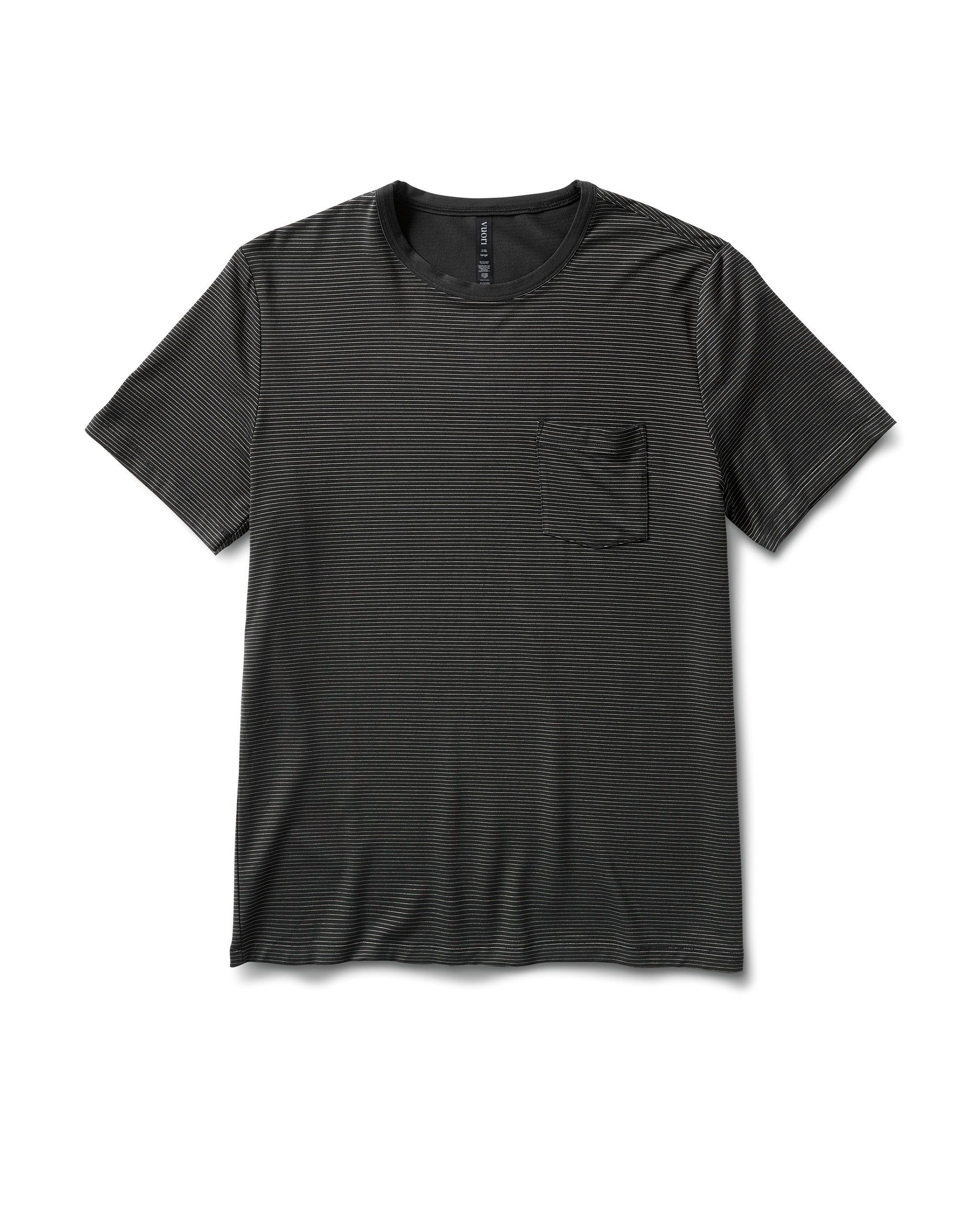 Linear Tech Tee | Black sold by Vuori