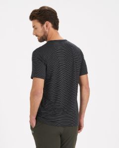 Linear Tech Tee | Black sold by Vuori