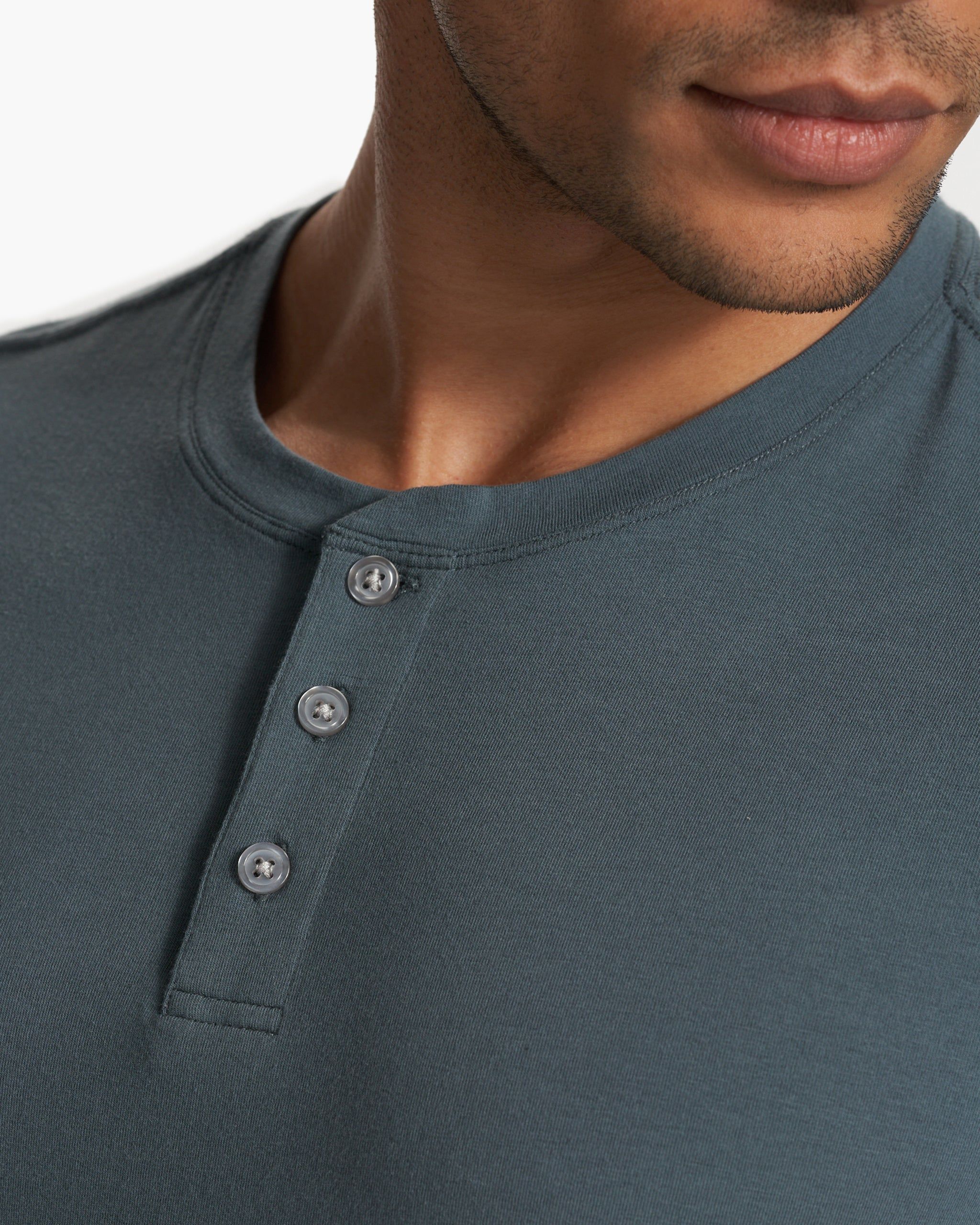 Short Sleeve Ever Henley | Lake sold by Vuori product image thumbnail 3