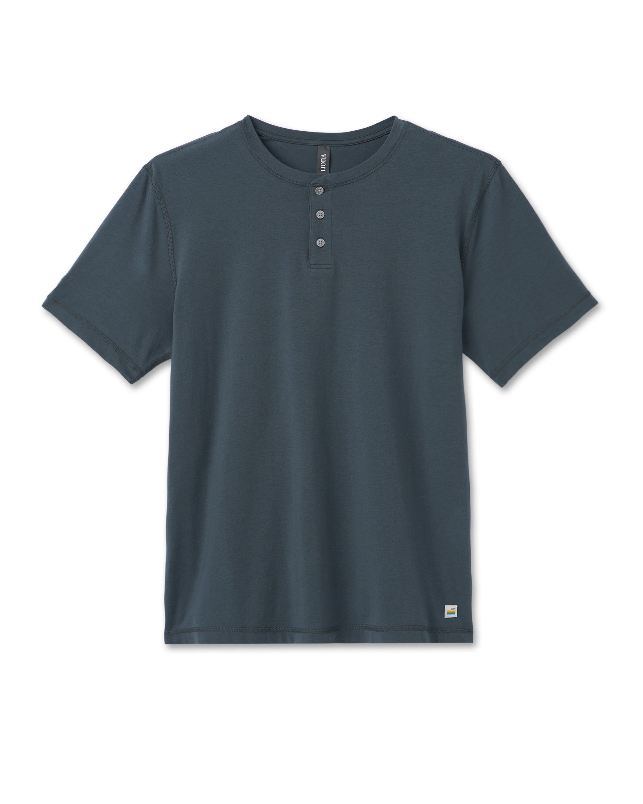 Short Sleeve Ever Henley | Lake sold by Vuori