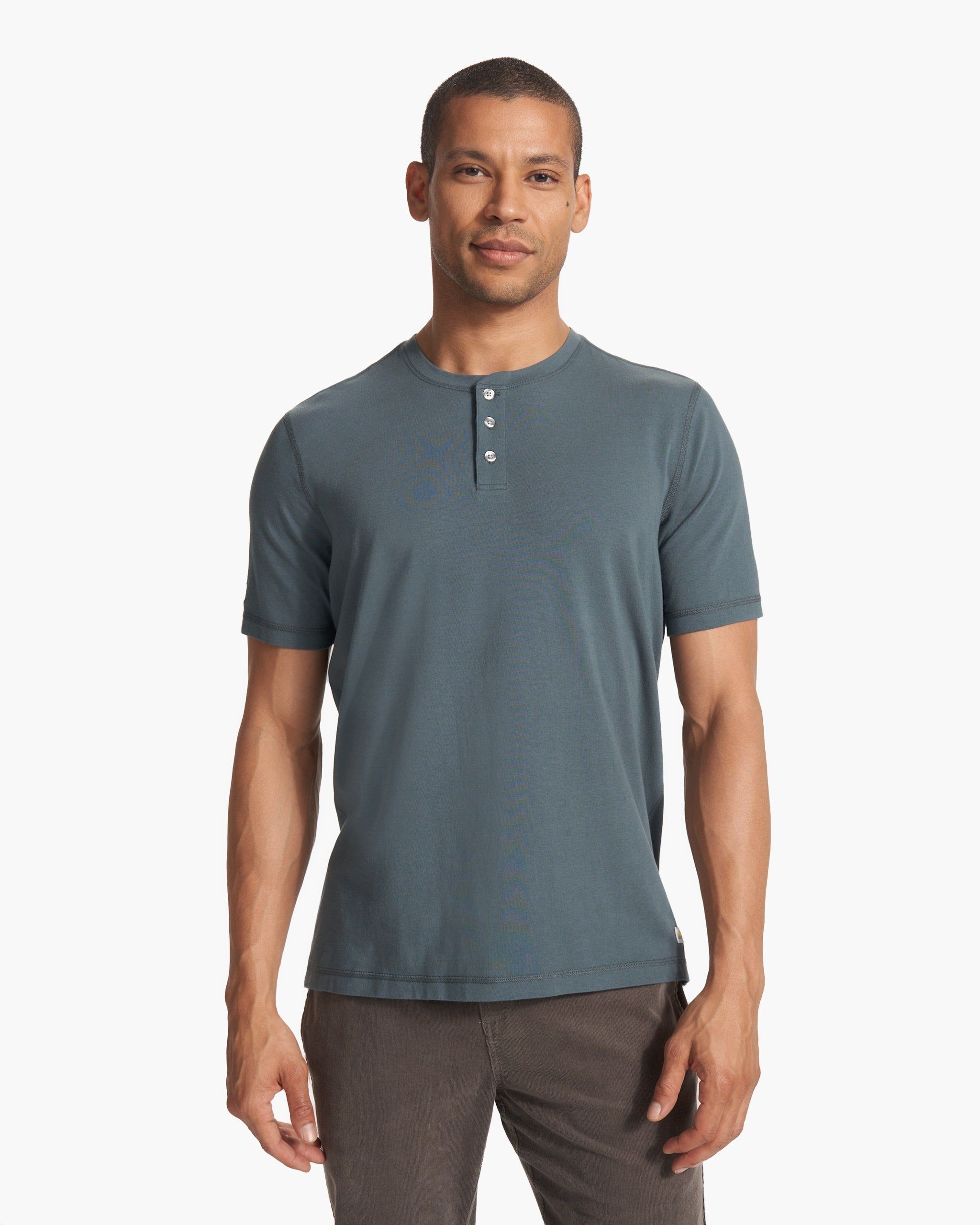 Short Sleeve Ever Henley | Lake sold by Vuori product image thumbnail 2