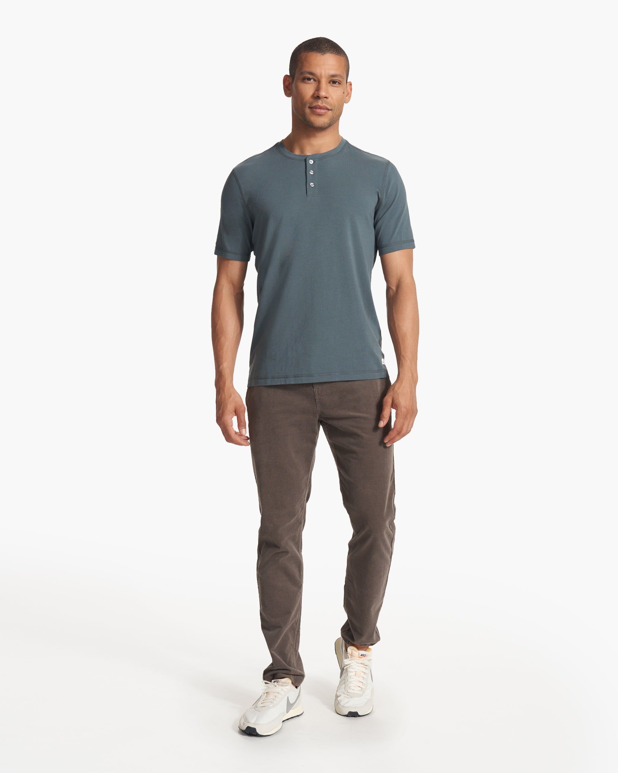 Short Sleeve Ever Henley | Lake sold by Vuori product image thumbnail 5