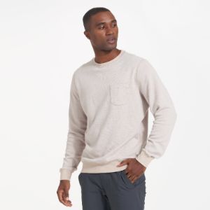 Jeffreys Pullover | Oyster Heather sold by Vuori