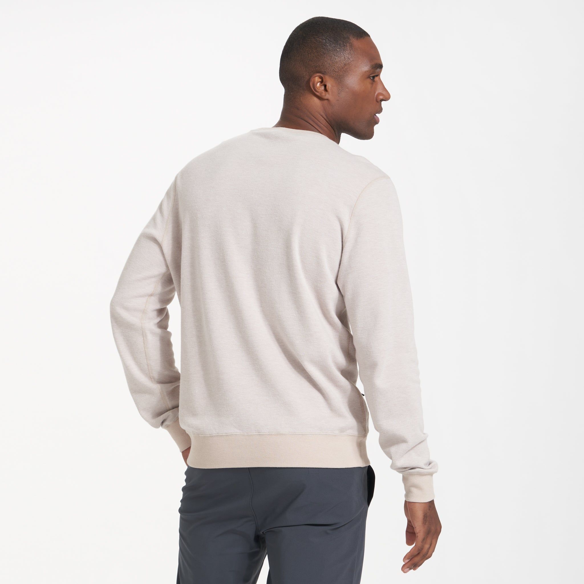 Jeffreys Pullover | Oyster Heather sold by Vuori product image thumbnail 4