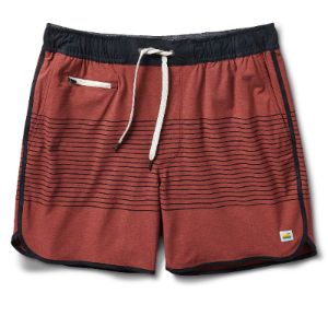 Banks Short 5" | Currant Stripe sold by Vuori