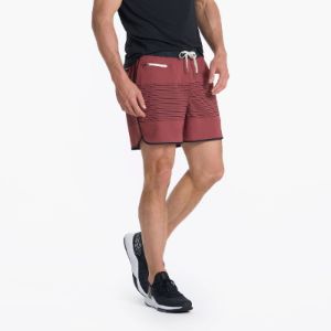Banks Short 5" | Currant Stripe sold by Vuori