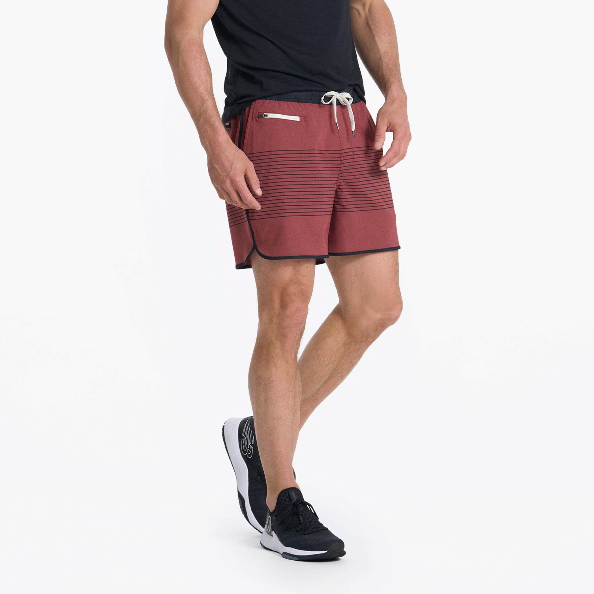 Banks Short 5" | Currant Stripe sold by Vuori product image thumbnail 3