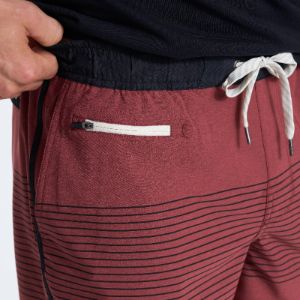 Banks Short 5" | Currant Stripe sold by Vuori