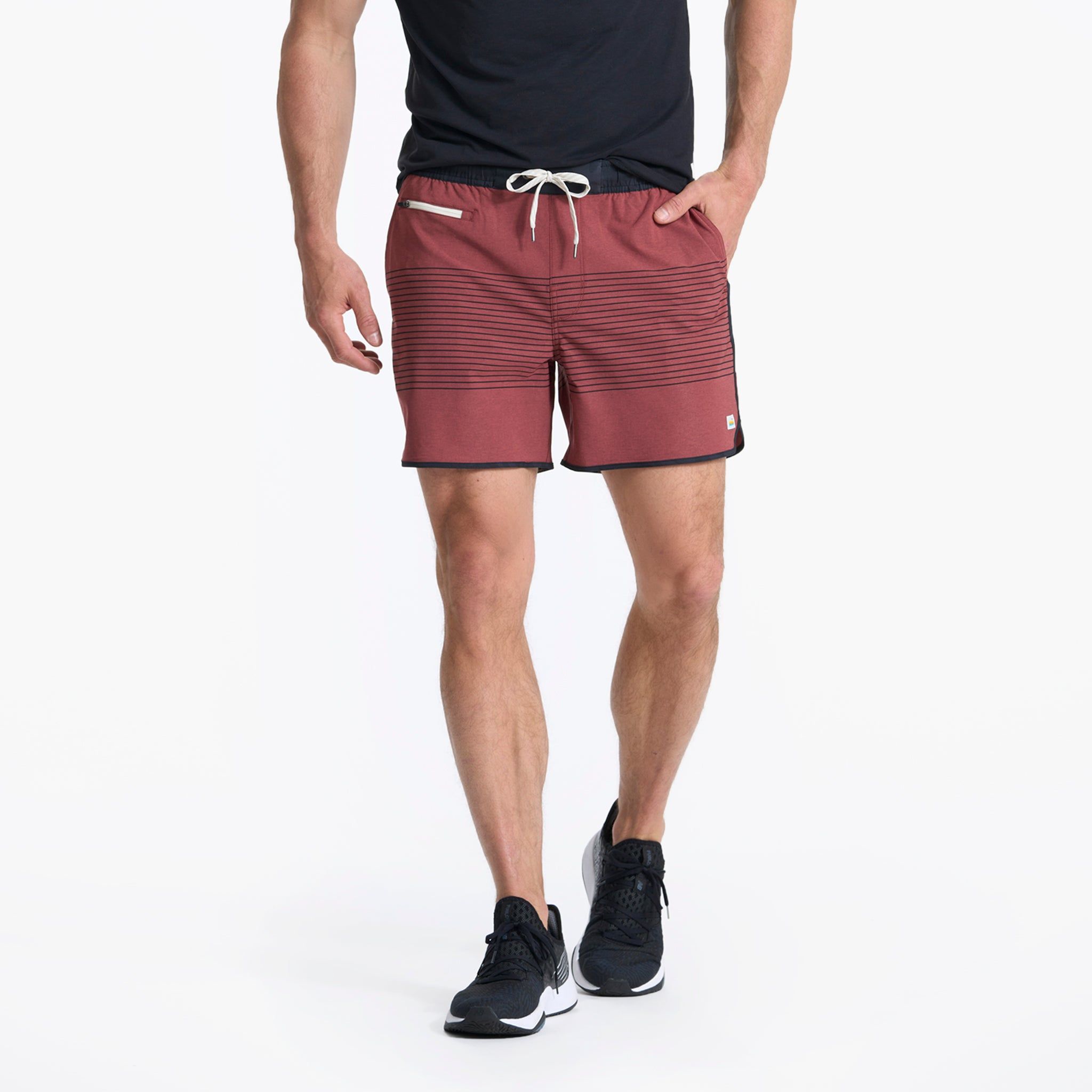Banks Short 5" | Currant Stripe sold by Vuori product image thumbnail 2