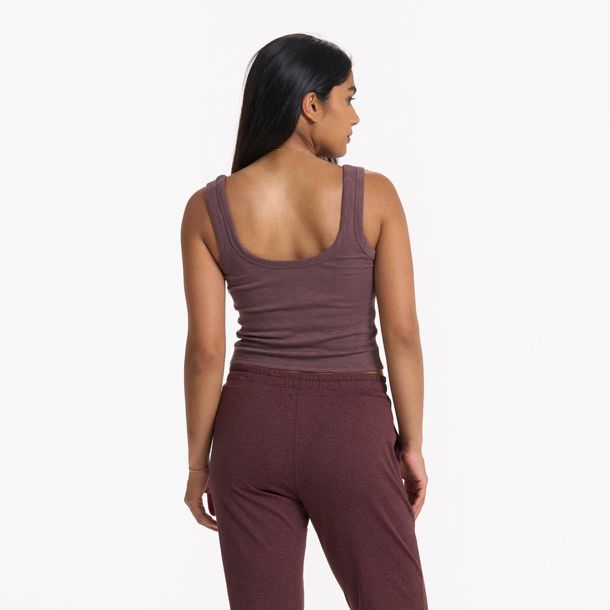 Sunrise Crop Tank | Chestnut sold by Vuori product image thumbnail 2