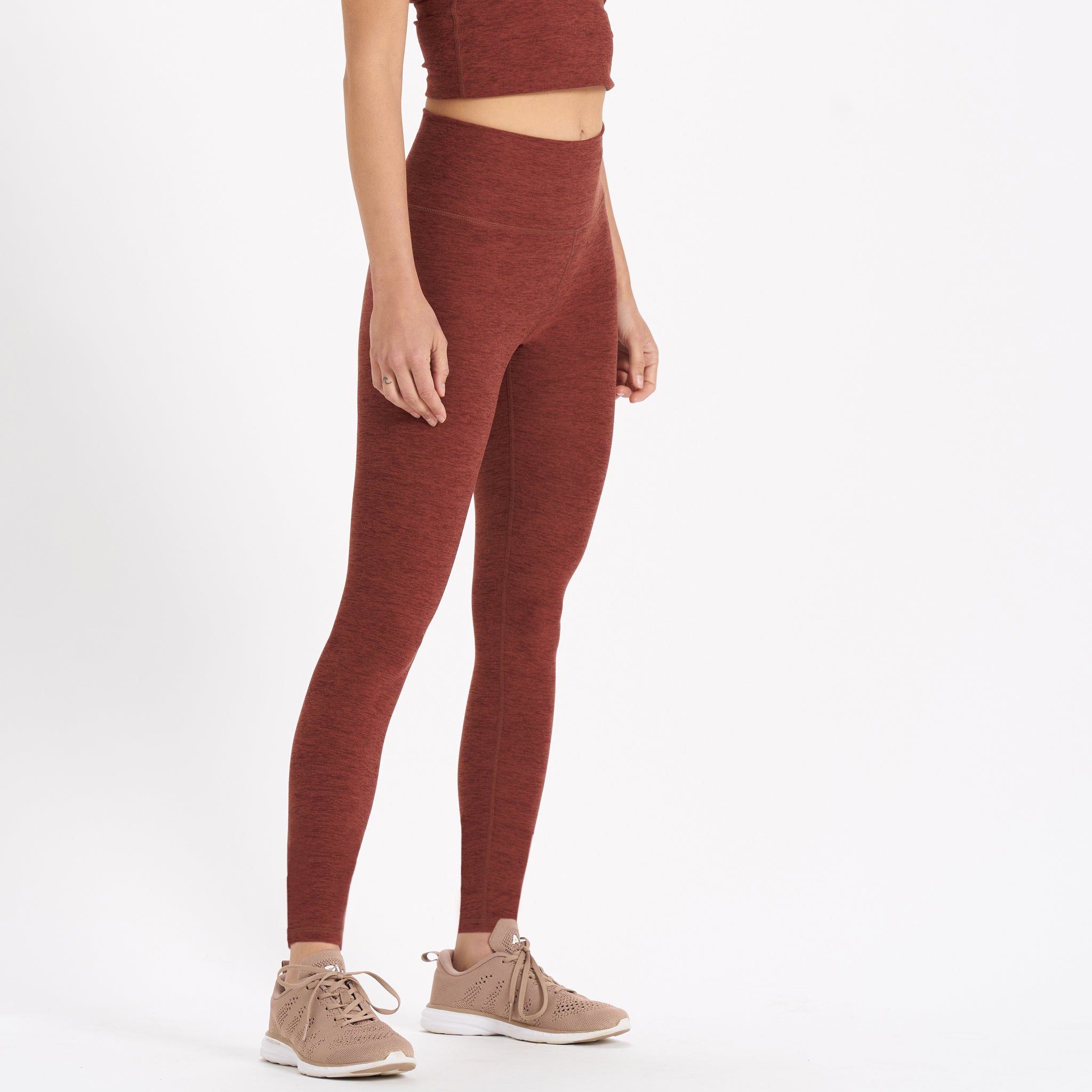Clean Elevation Legging-Long | Brick Heather sold by Vuori