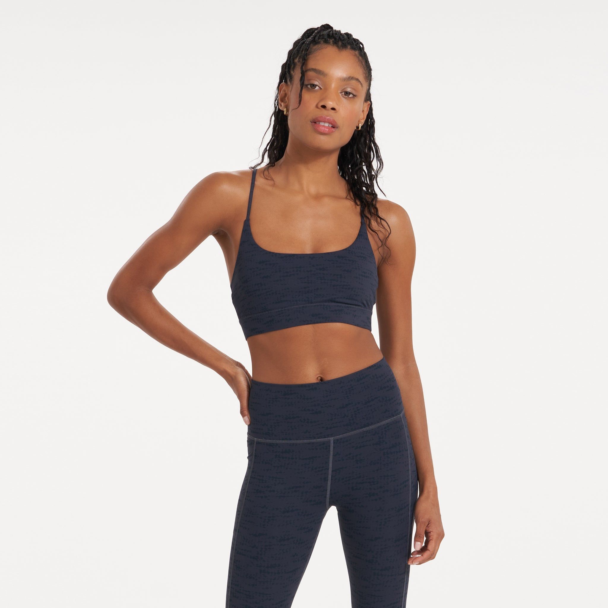 Studio Y Back Bra | Midnight Slub sold by Vuori