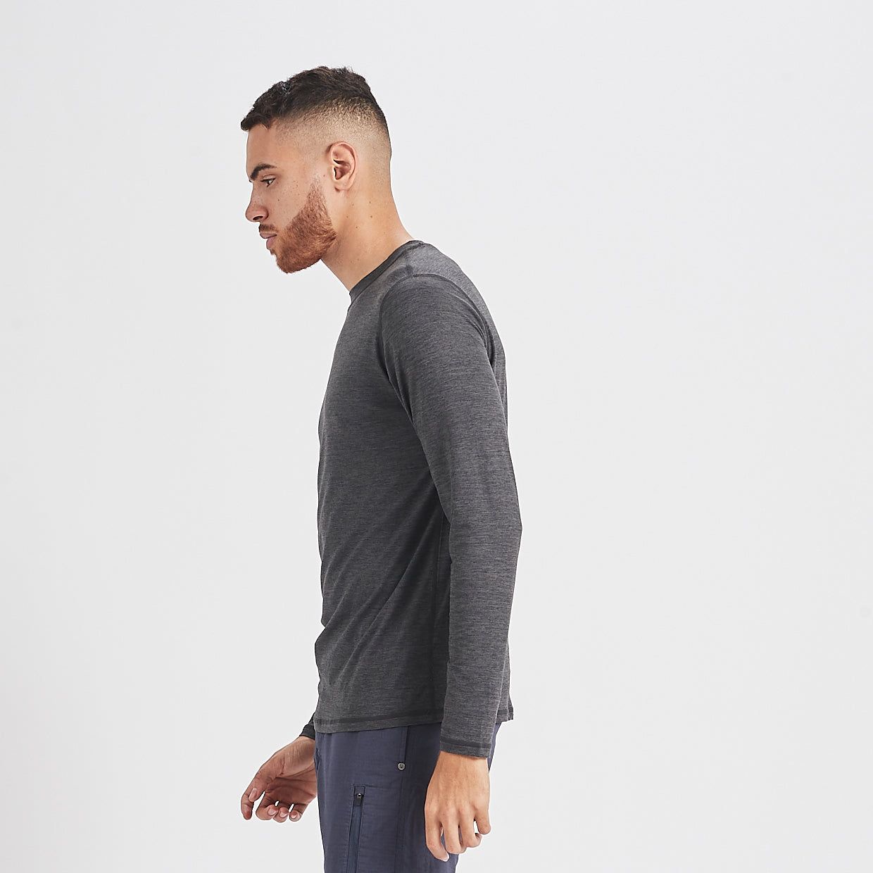 Ease Crew Neck | Charcoal Heather sold by Vuori product image thumbnail 3