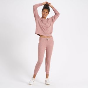 Long-Sleeve Halo Crew | Burnt Clay Heather sold by Vuori