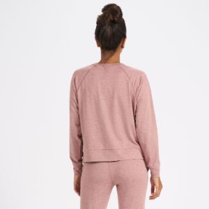 Long-Sleeve Halo Crew | Burnt Clay Heather sold by Vuori