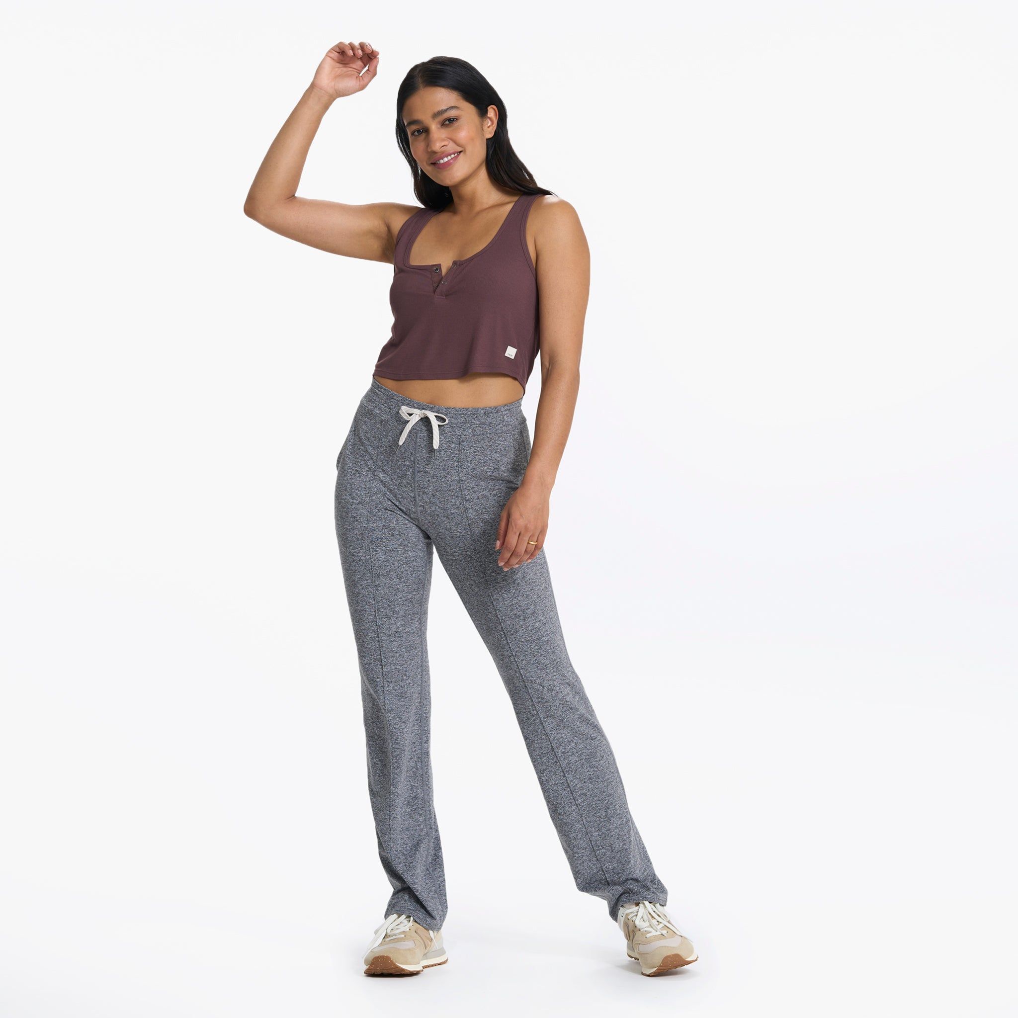 Cove Crop Tank | Chestnut sold by Vuori product image thumbnail 6
