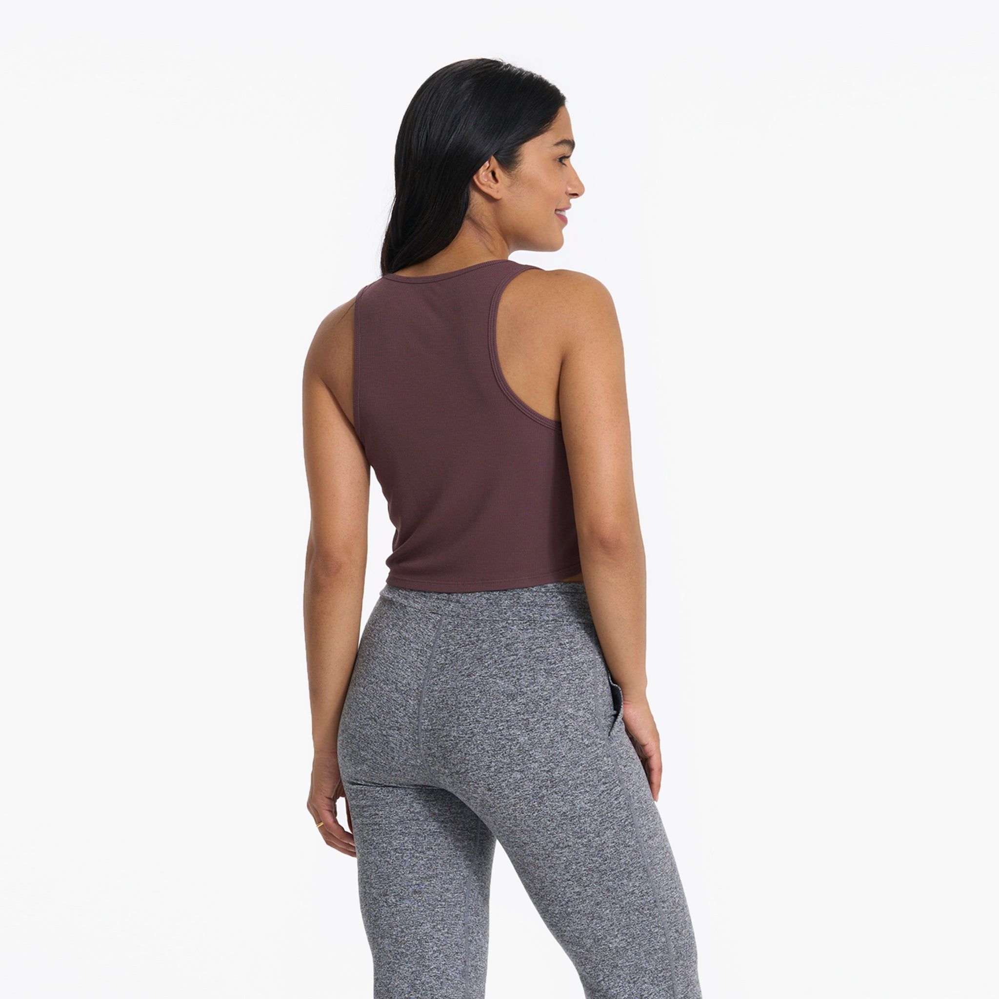 Cove Crop Tank | Chestnut sold by Vuori product image thumbnail 5